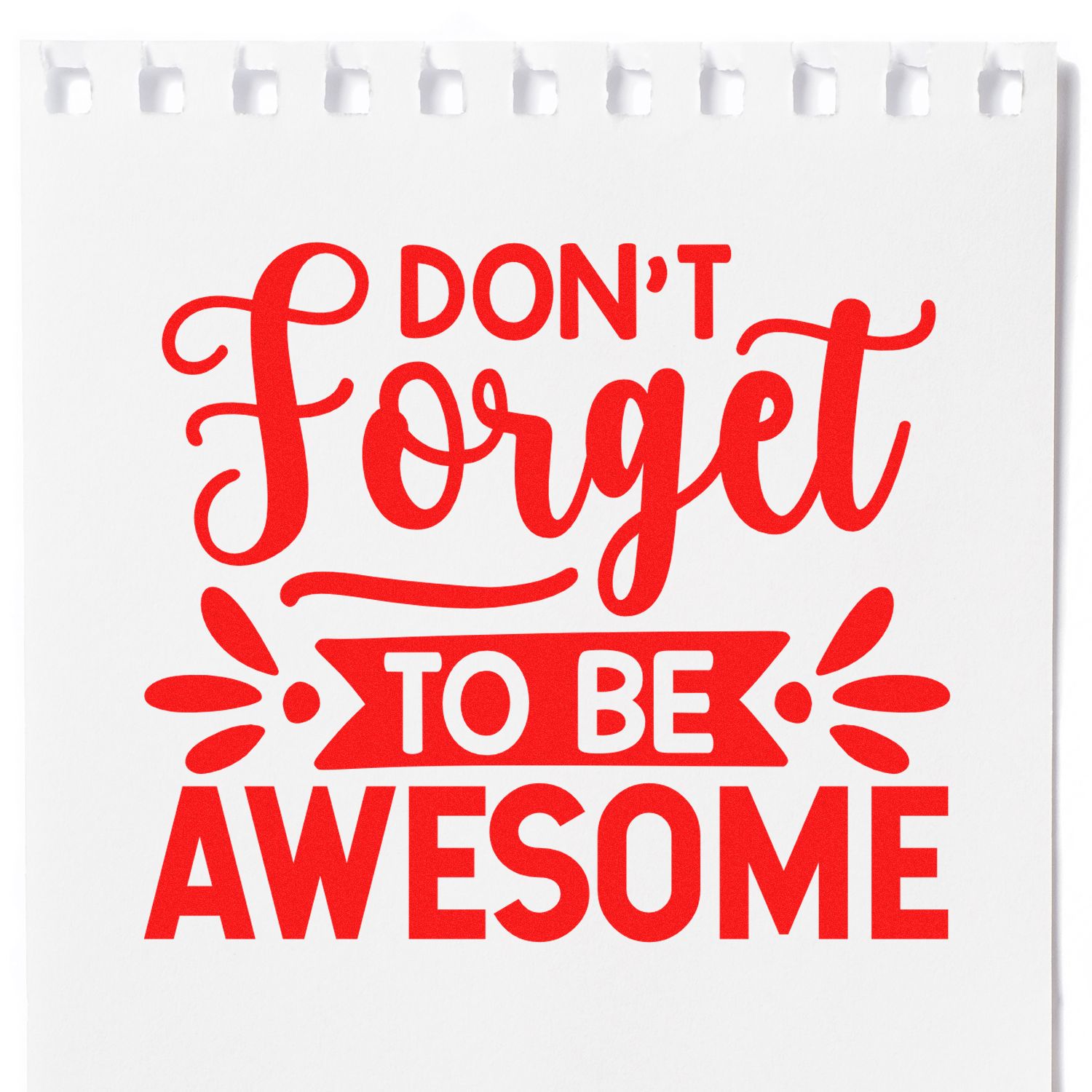 Pre-Inked Be Awesome Always Cardmaking Stamp