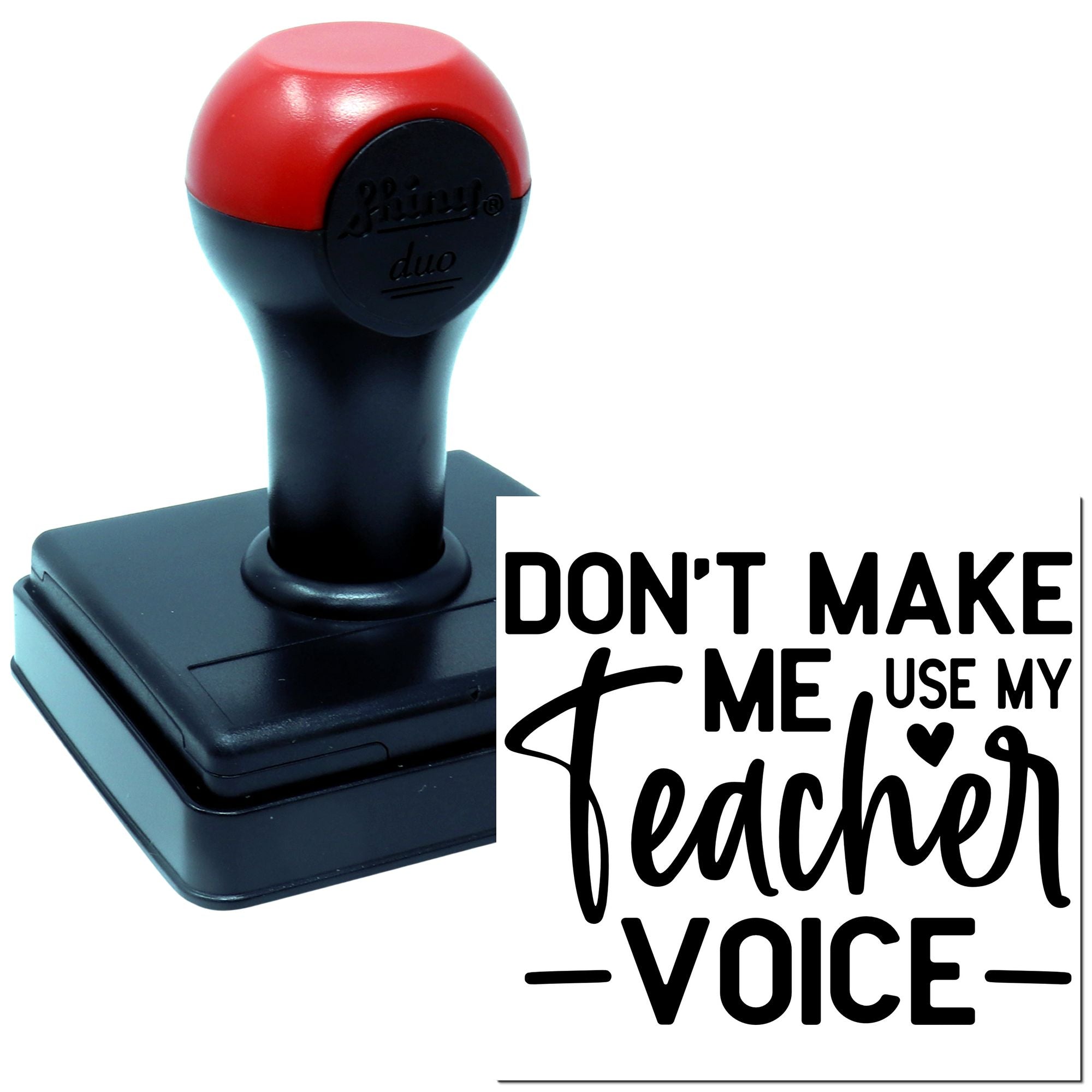 Duo Don't Invoke My Teacher Voice Hand Stamp