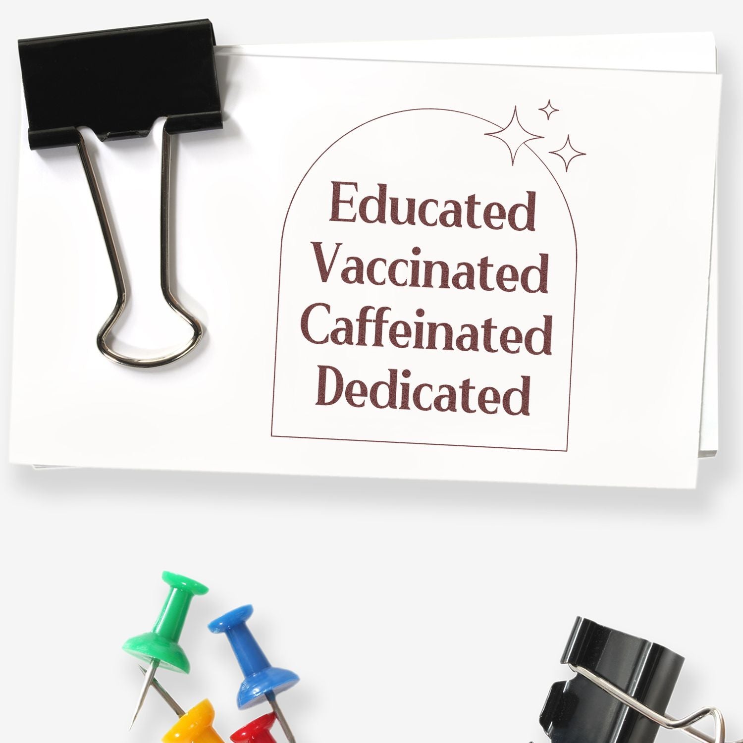 Self-Inking Achievement Badge Note Card Stamp