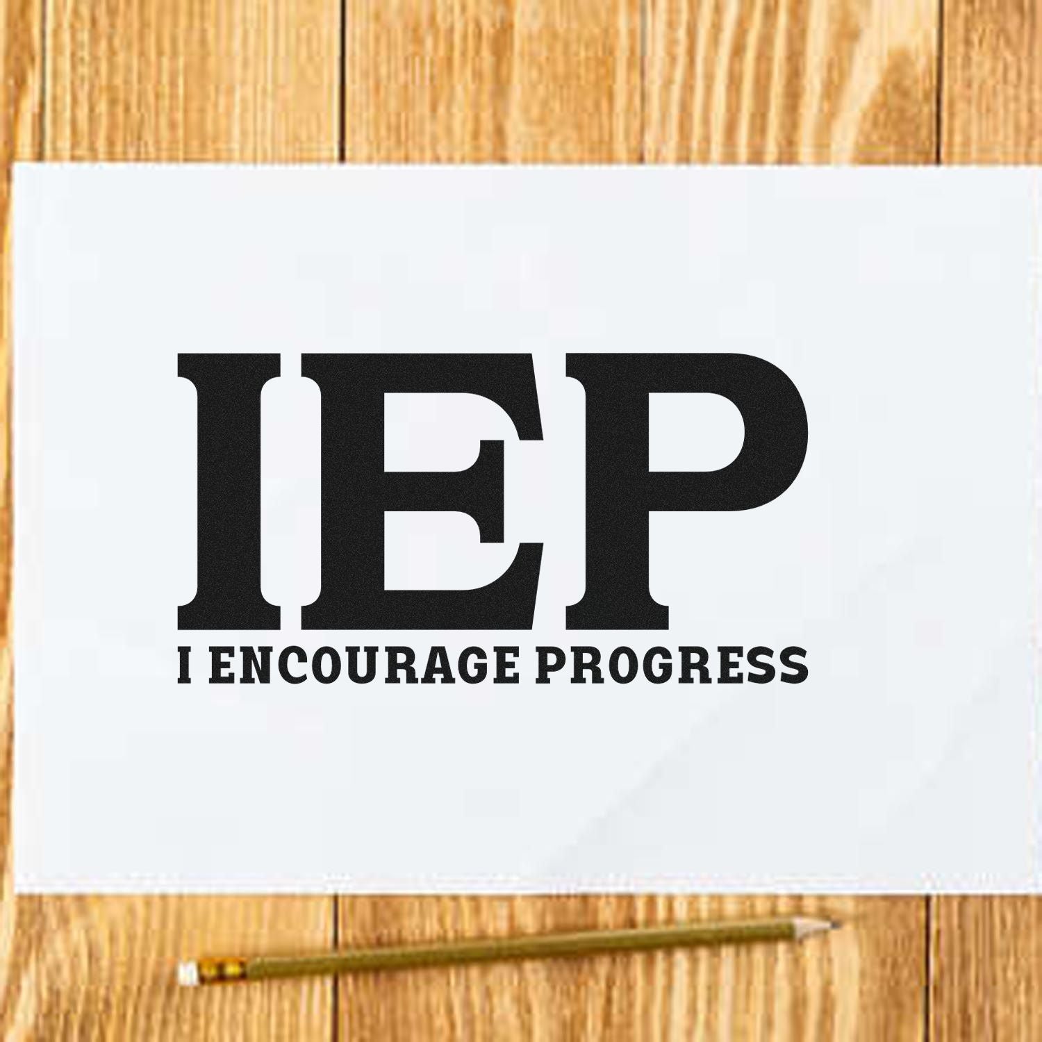 Self-Inking Encourage Progress Postcard Stamp
