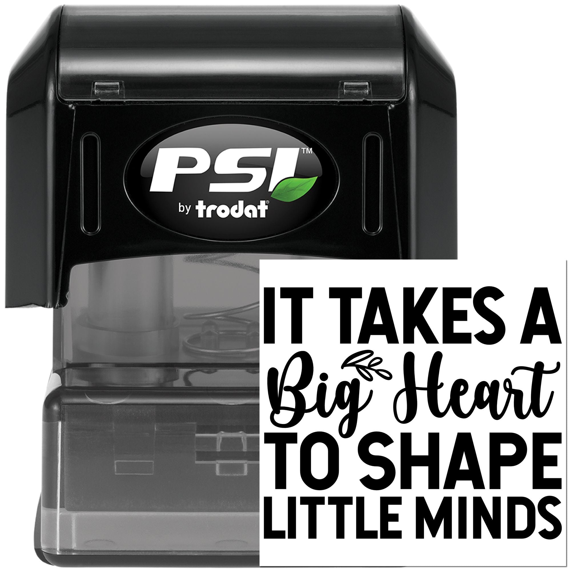 Pre-Inked Big Hearted Minds Tag Stamp