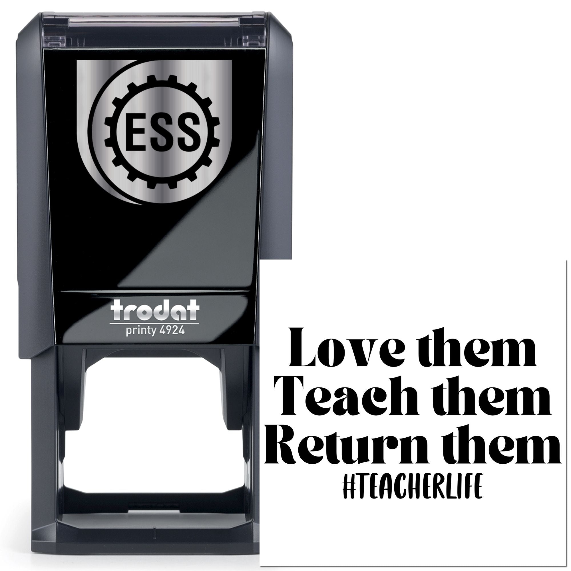 Self-Inking Teacher Life Scrapbooking Stamp