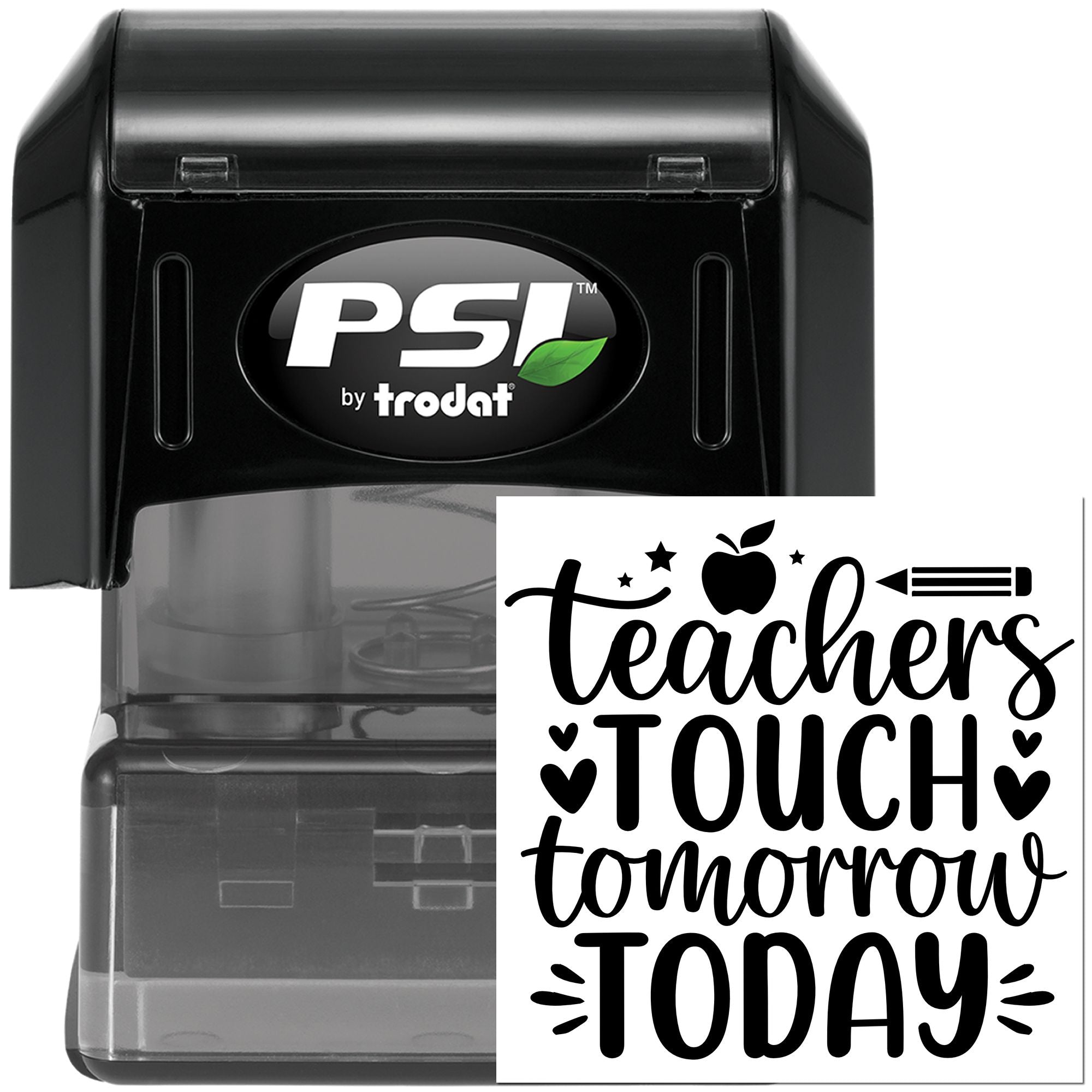 Pre-Inked Motivational Teacher Quote Postcard Stamp