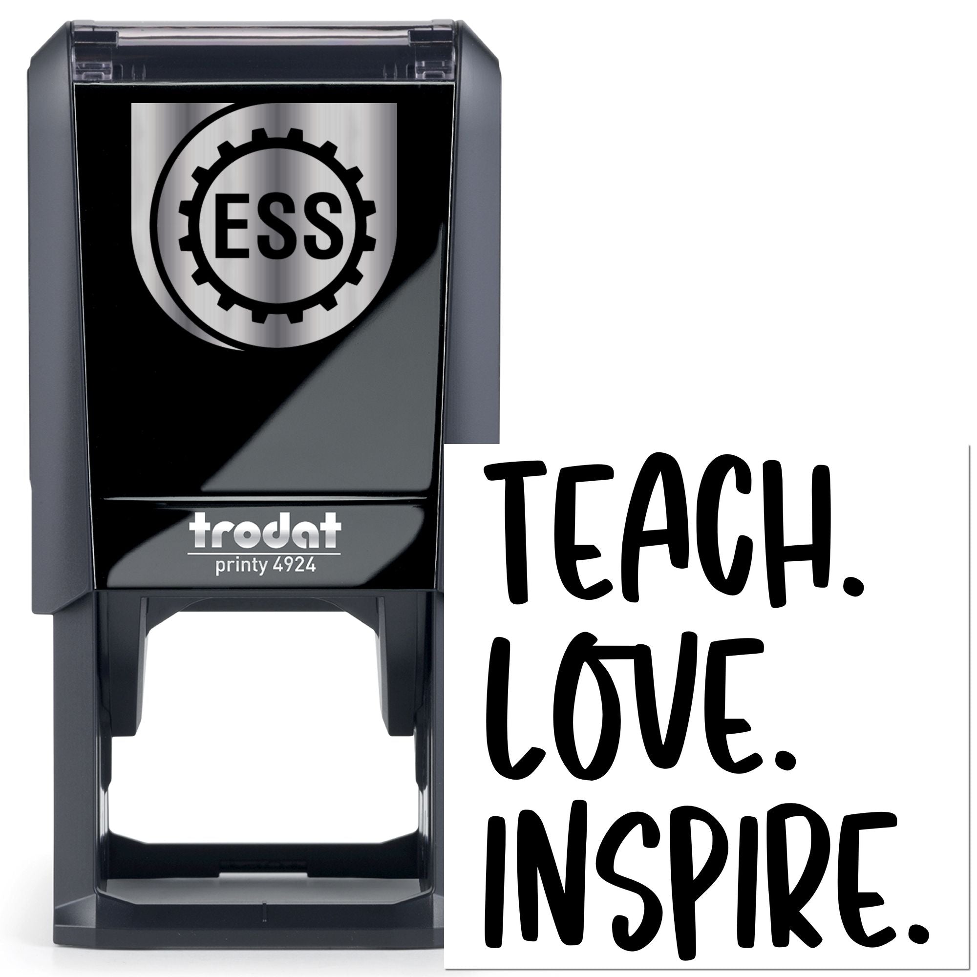 Self-Inking Motivational Quote Place Card Stamp