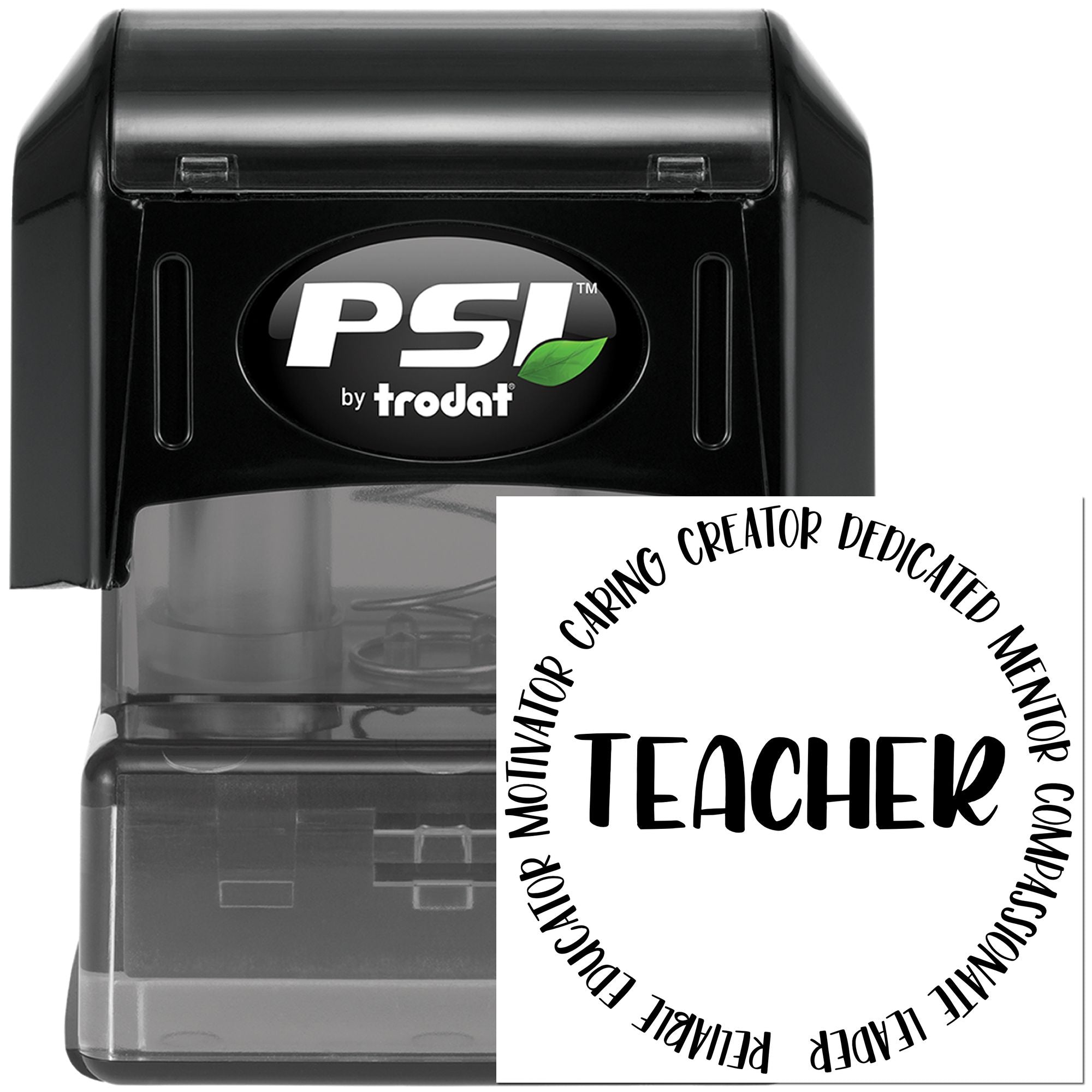 Pre-Inked Teacher Appreciation Circle Craft Stamp