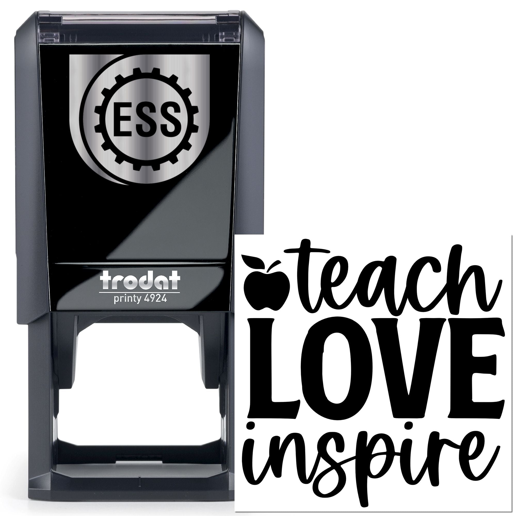 Self-Inking Teach Love Handcraft Stamp
