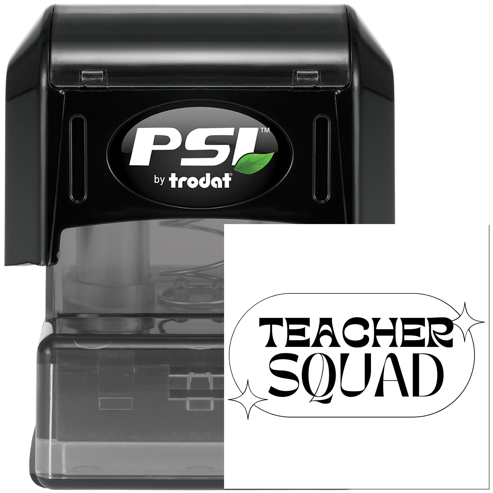 Pre-Inked Teacher Squad Logo Paper Craft Stamp