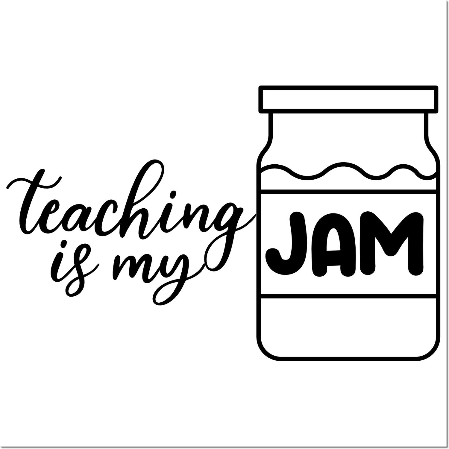 Self-Inking Teaching Jam Mini Card Stamp