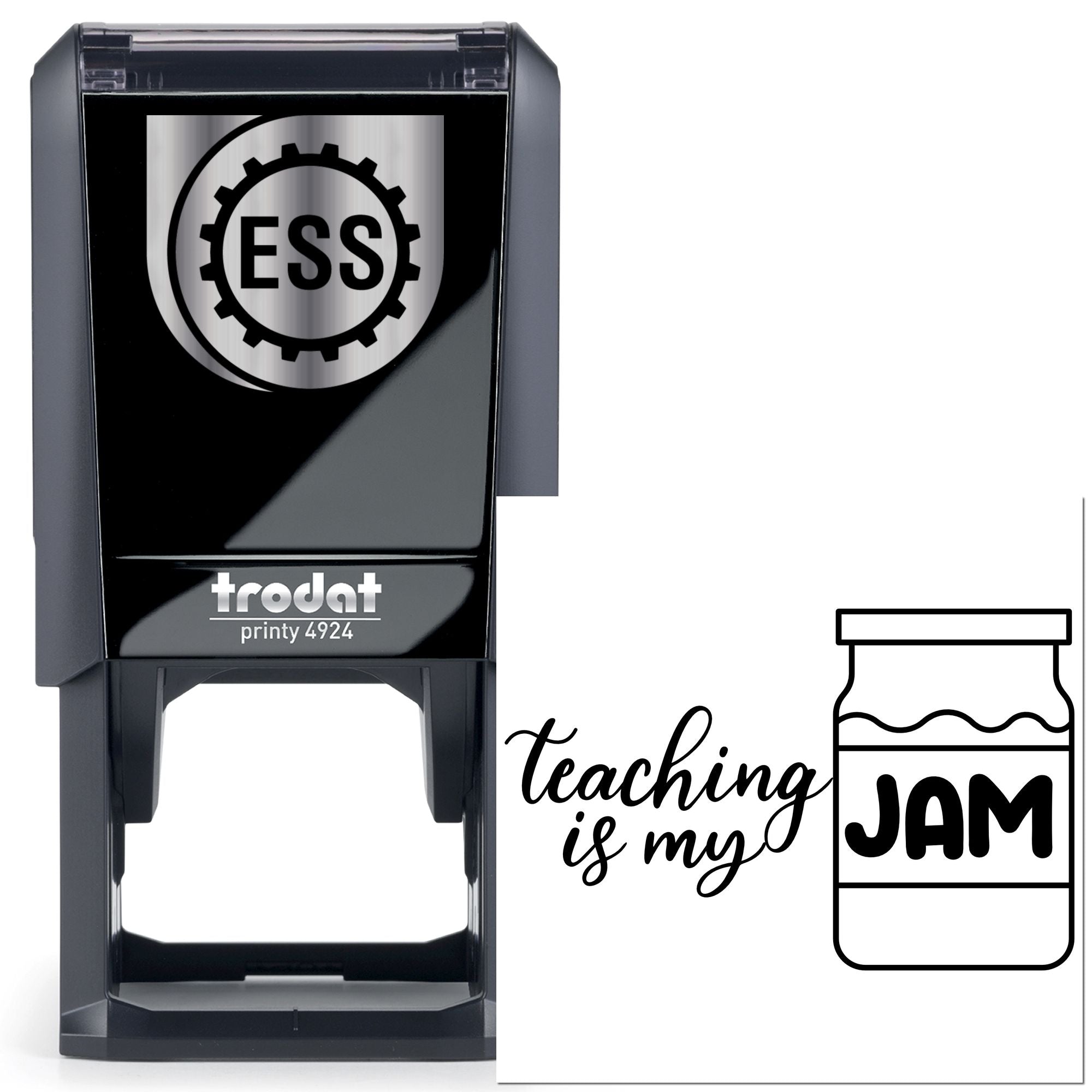 Self-Inking Teaching Jam Mini Card Stamp