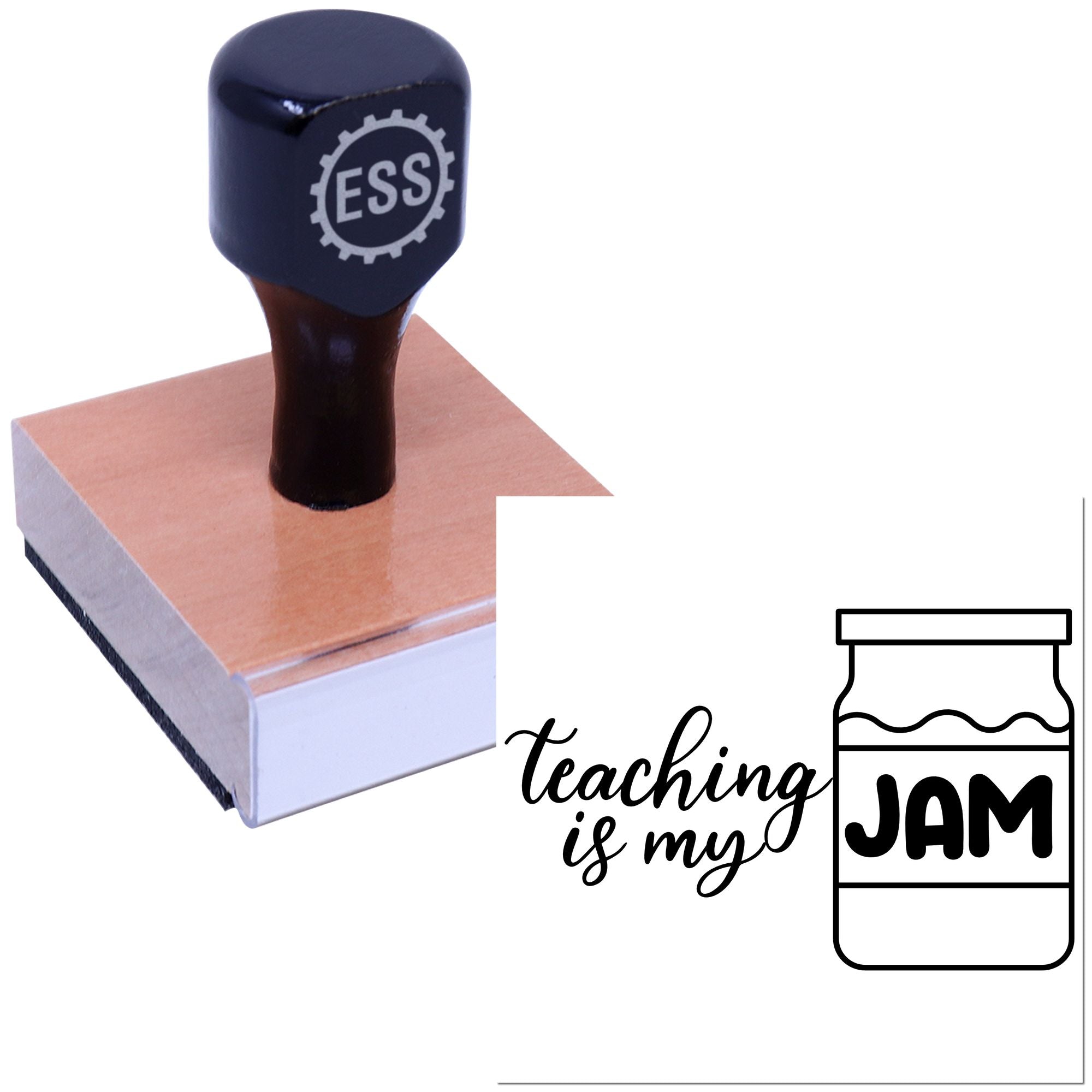 Classroom Jam Session Postcard Rubber Stamp