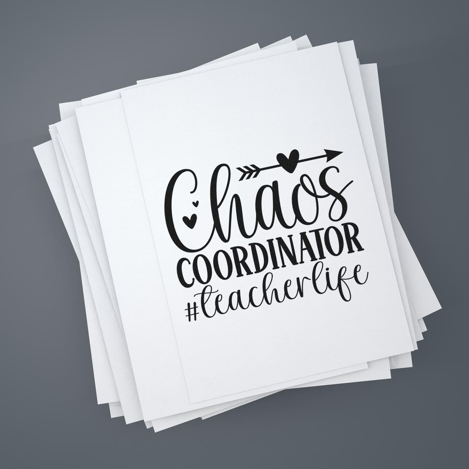 Self-Inking Chaos Coordinator Card Making Stamp