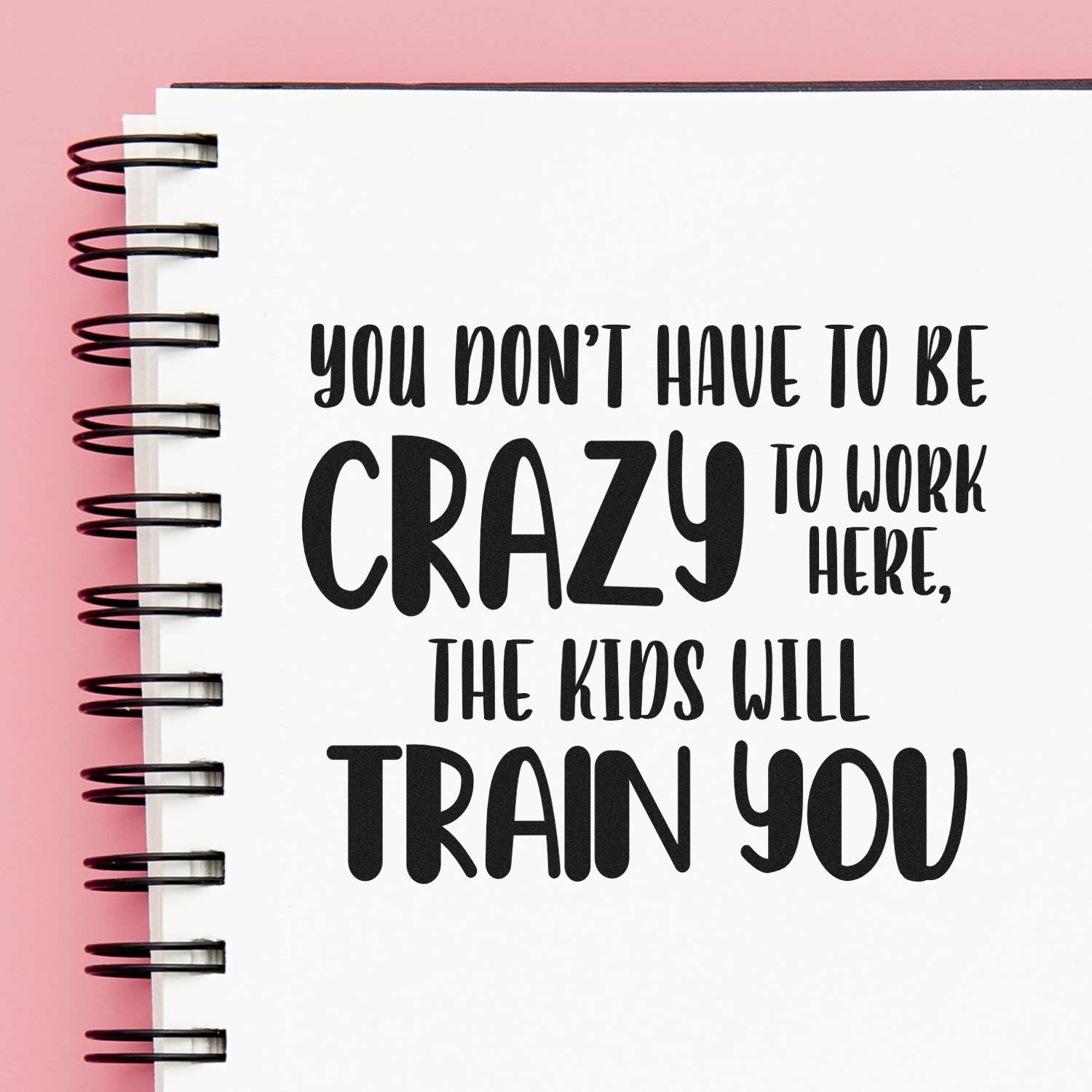 Classroom Chaos Academy Greeting Card Rubber Stamp