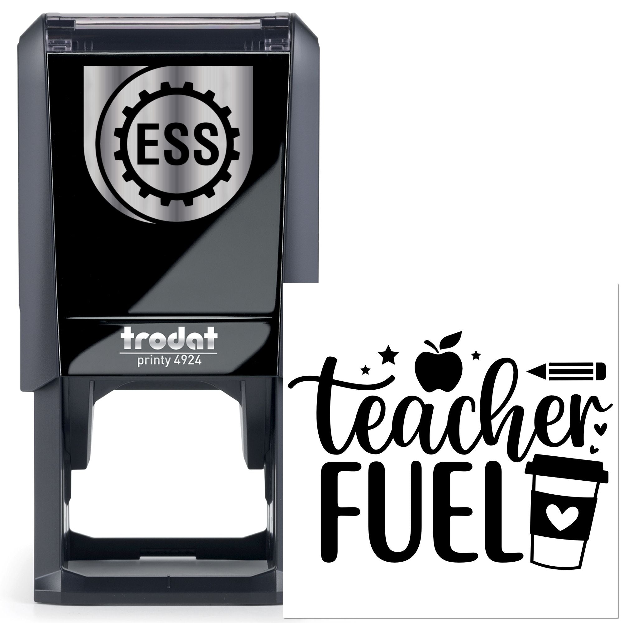 Self-Inking Teacher Fuel Postcard Stamp