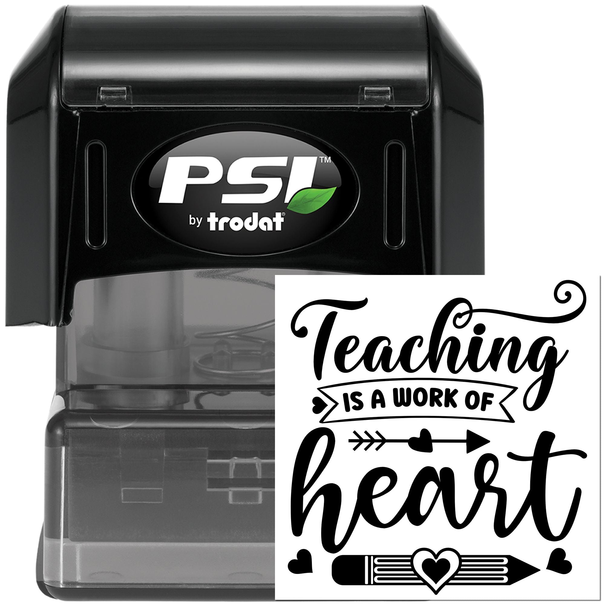Pre-Inked Heartfelt Teaching Quote Postcard Stamp