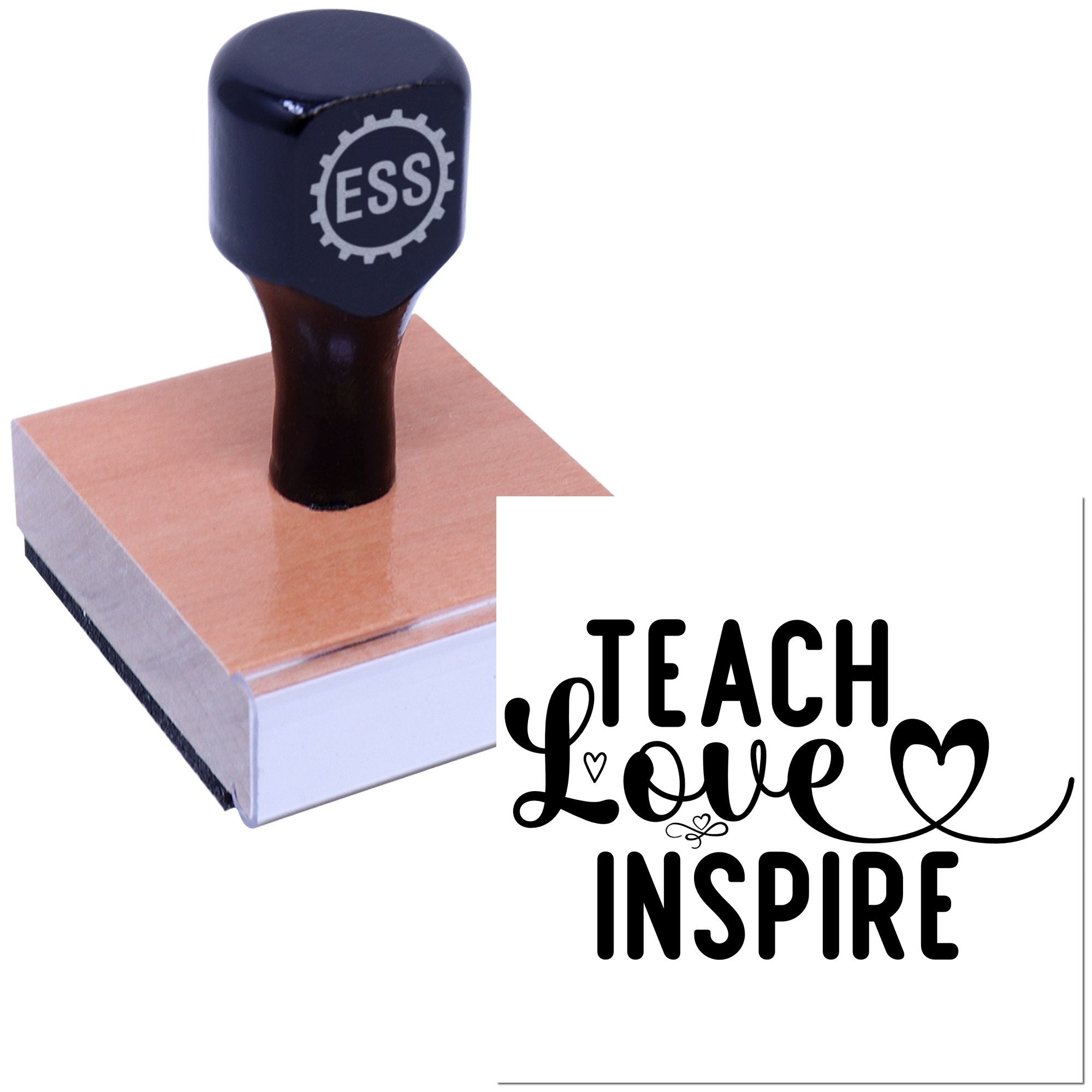 Heartfelt Learning Journey Craft Rubber Stamp