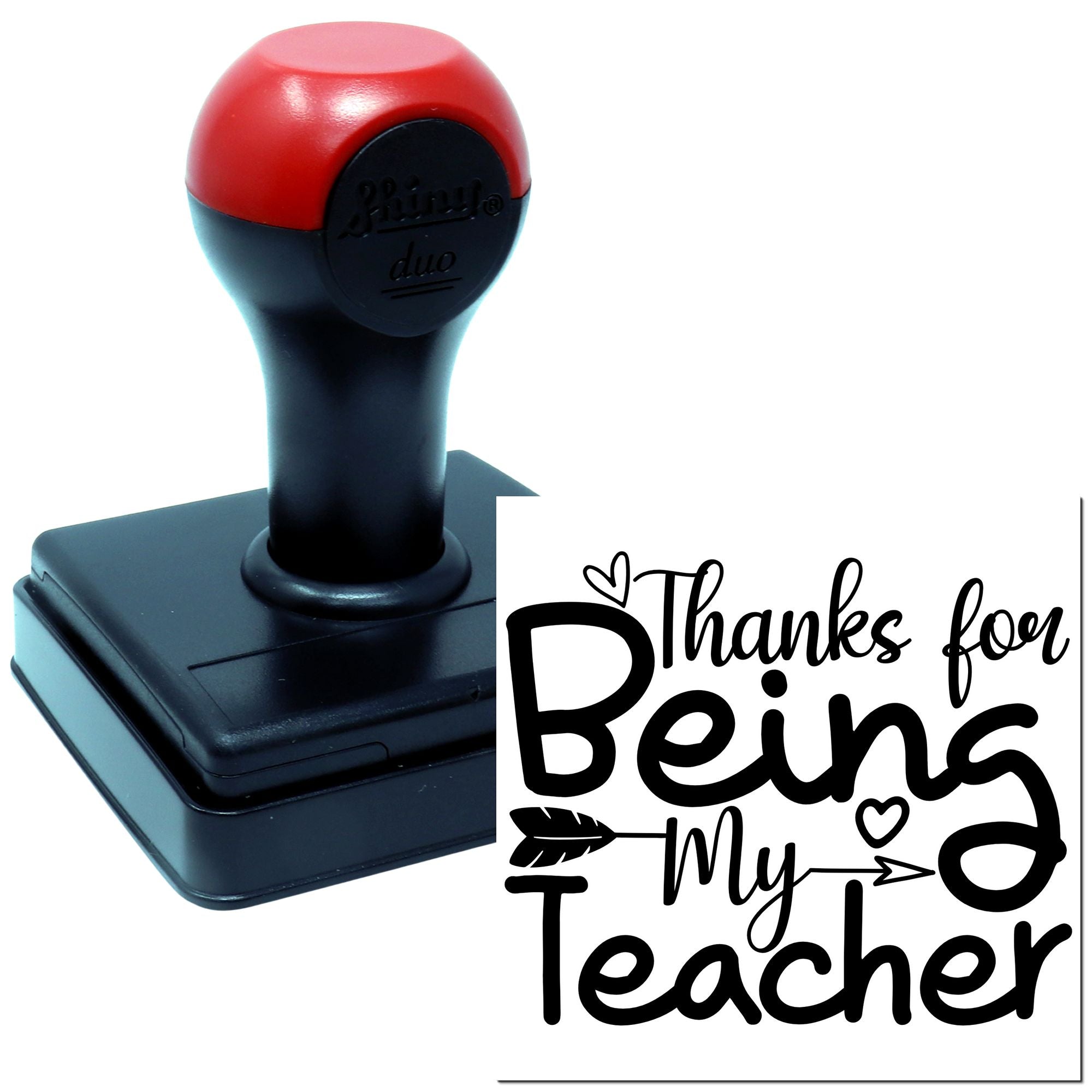 Duo Thanks For Being My Teacher Hand Stamp