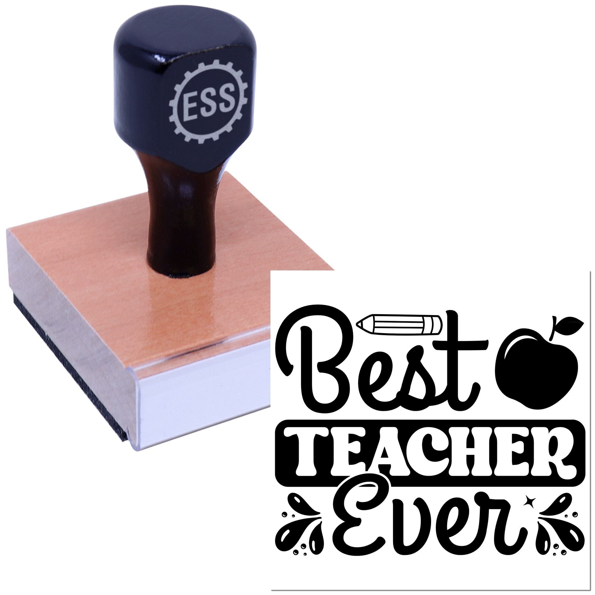 Outstanding Educator Honor Card Making Rubber Stamp