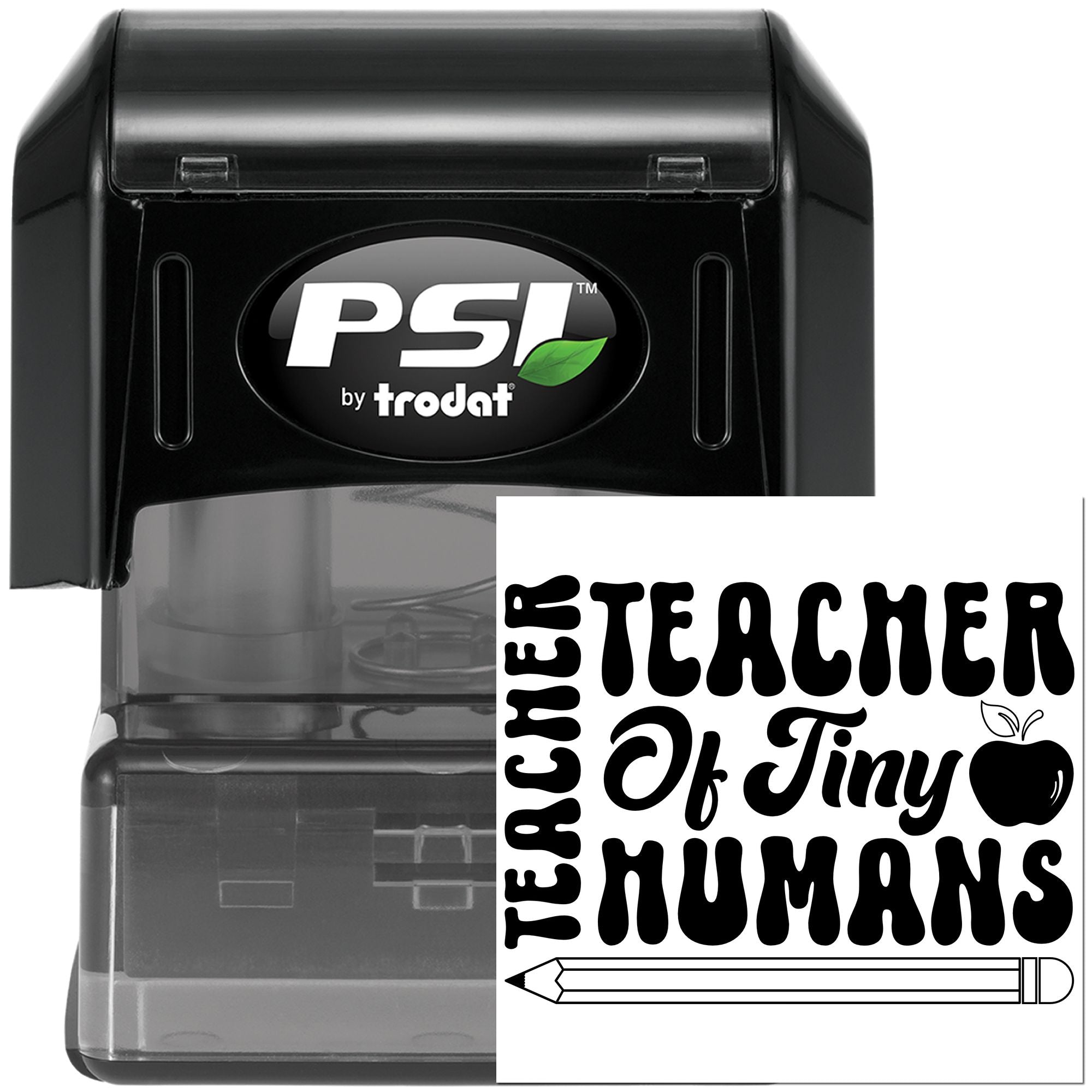 Pre-Inked Tiny Humans Teacher Card Stamp