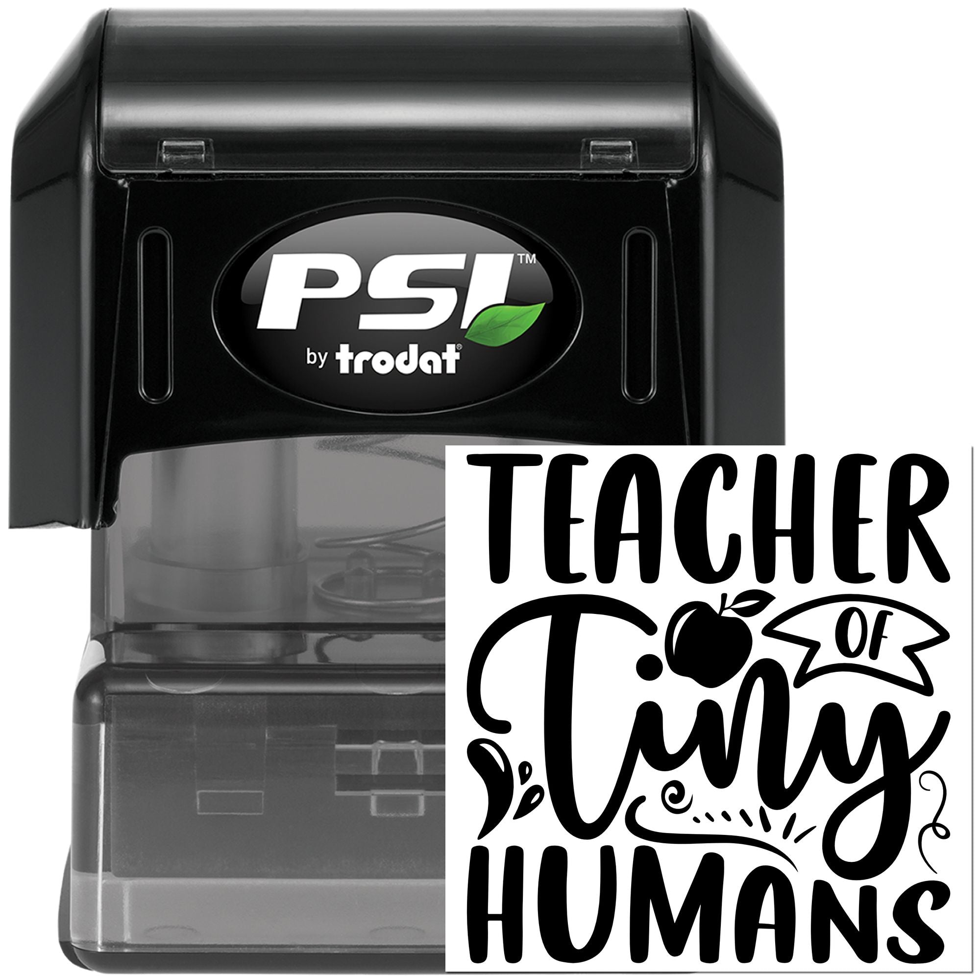 Pre-Inked Tiny Humans Teacher Greeting Card Stamp