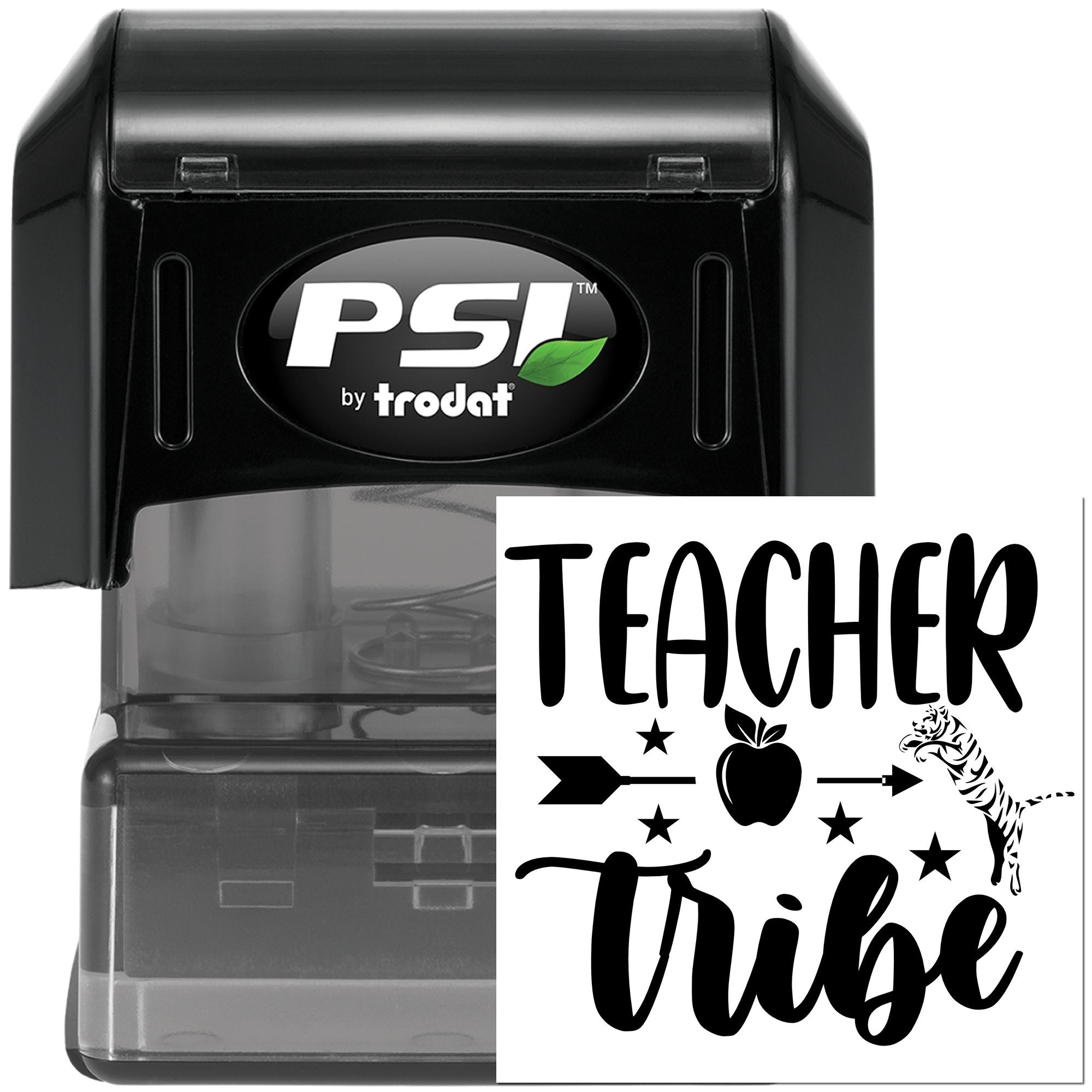 Pre-Inked Teacher Tube Tiger Postcard Stamp