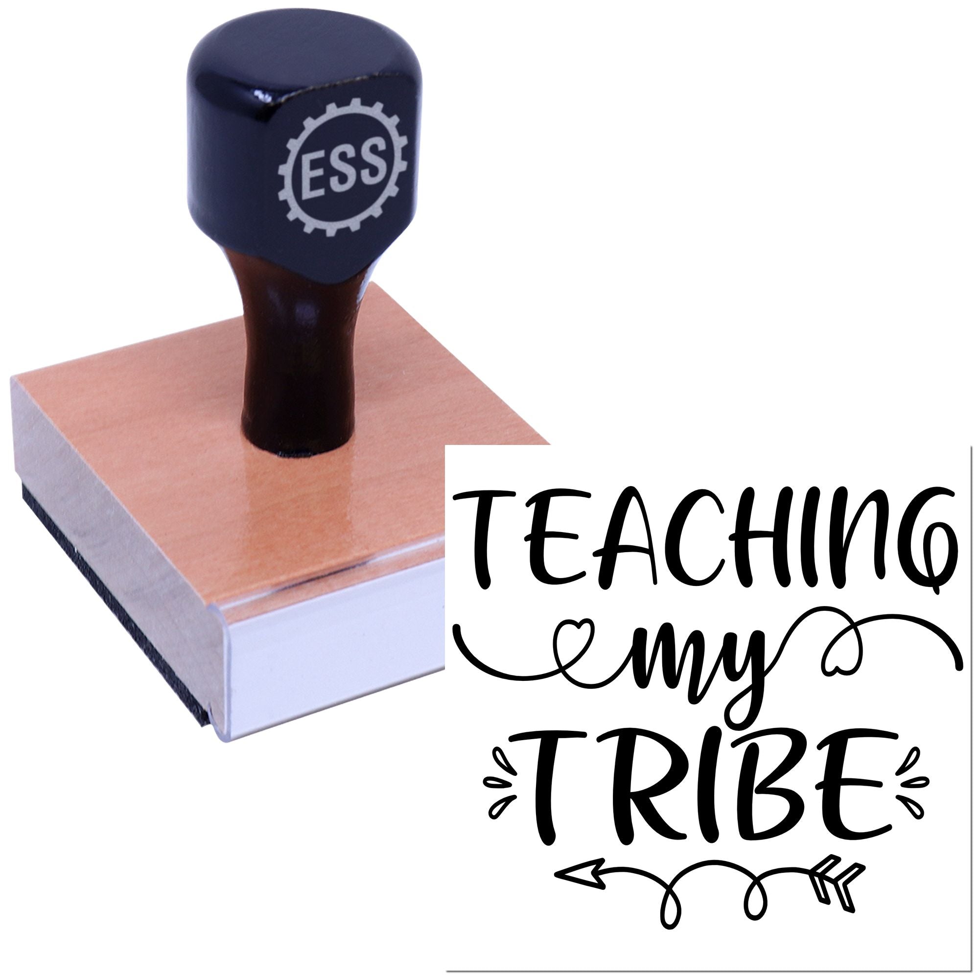 Heartfelt Classroom Crew Scrapbooking Rubber Stamp