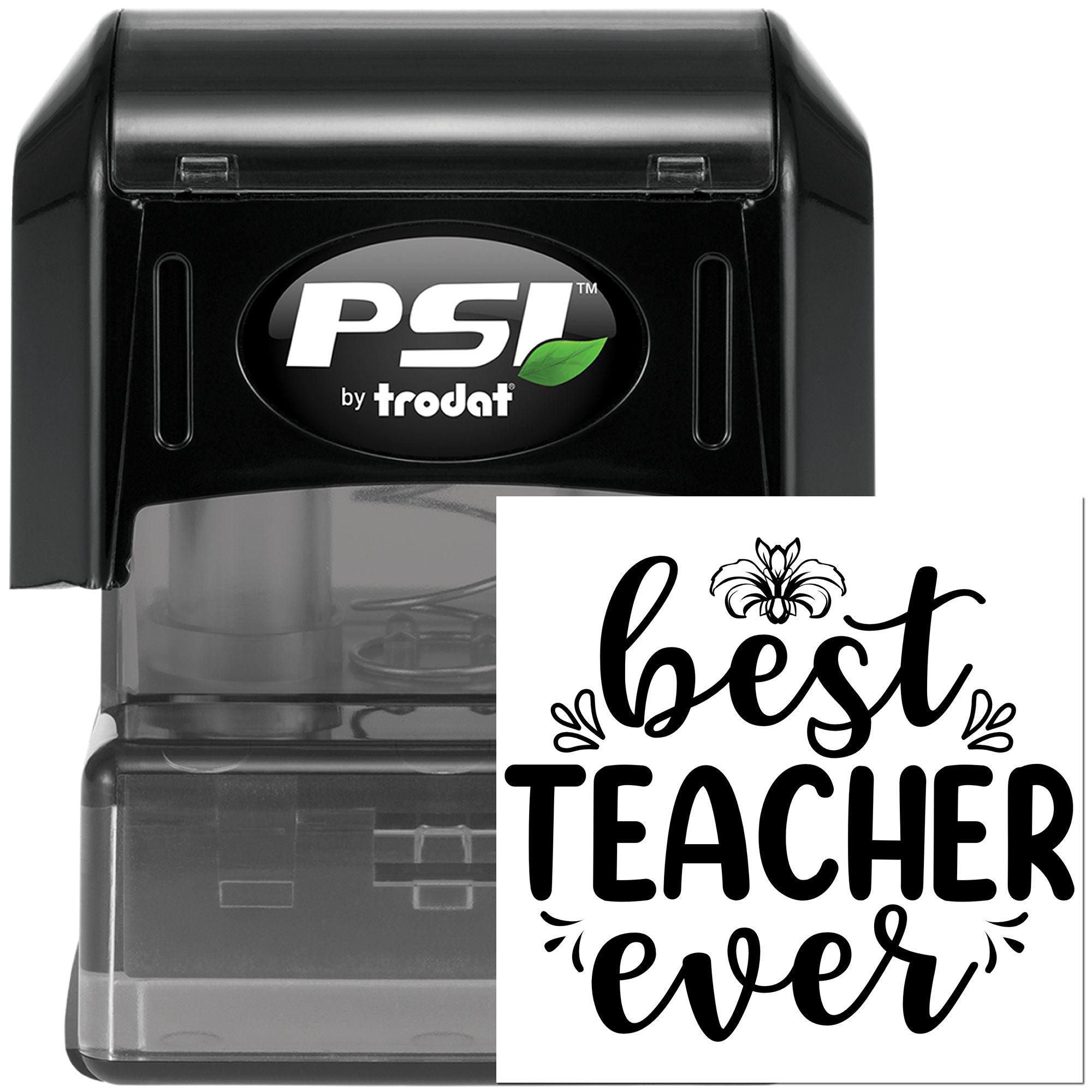 Pre-Inked Best Teacher Ever Craft Stamp