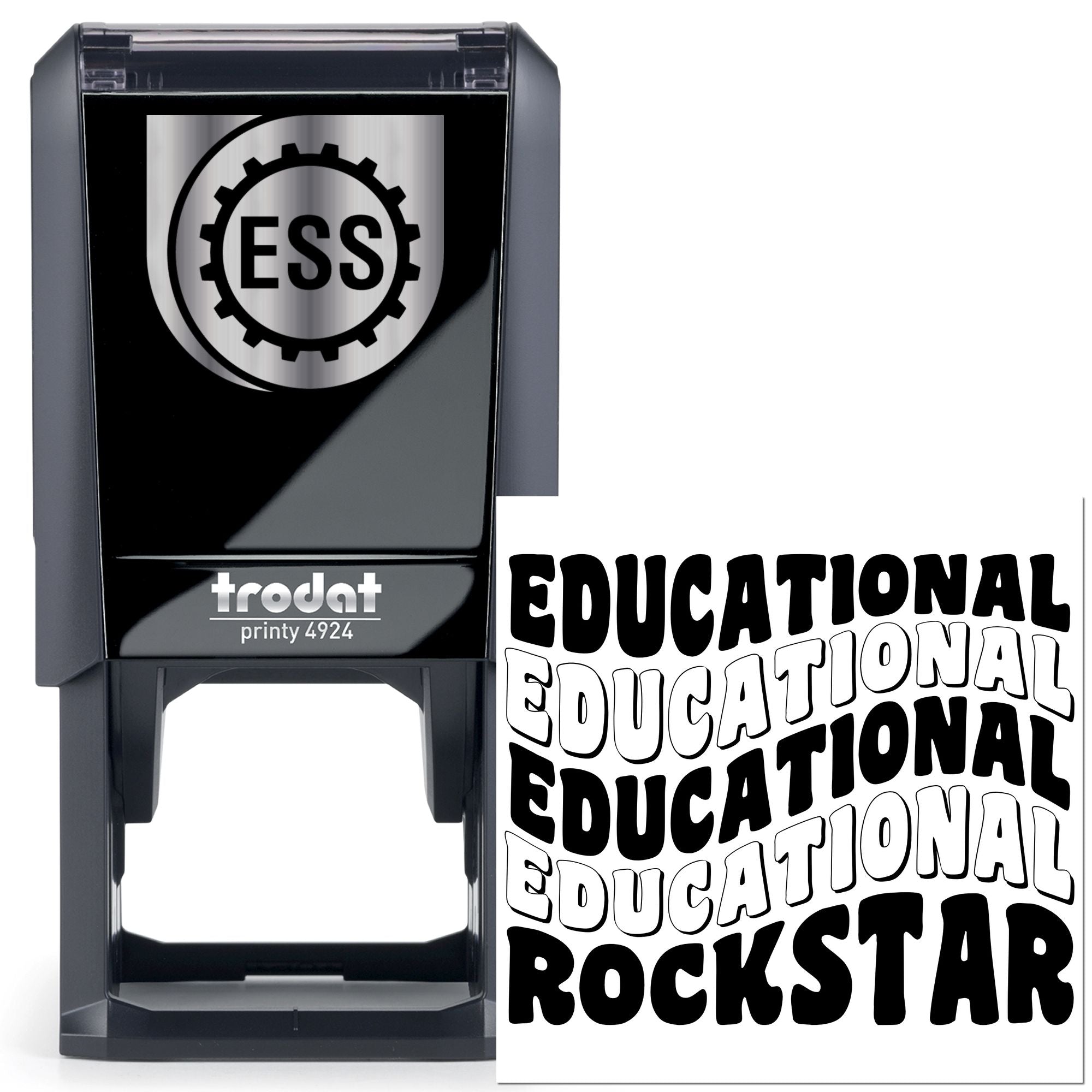 Self-Inking Educational Rockstar Paper Craft Stamp