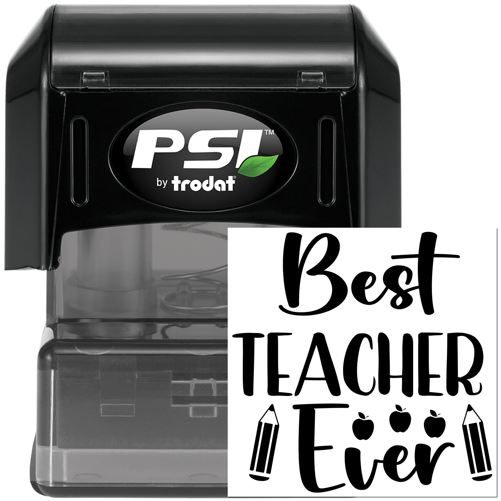 Pre-Inked Best Teacher Ever Card Making Stamp