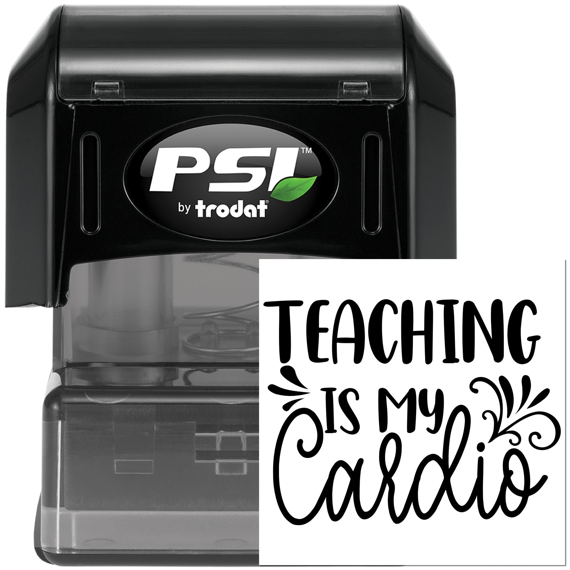 Pre-Inked Teaching Is Cardio Paper Craft Stamp