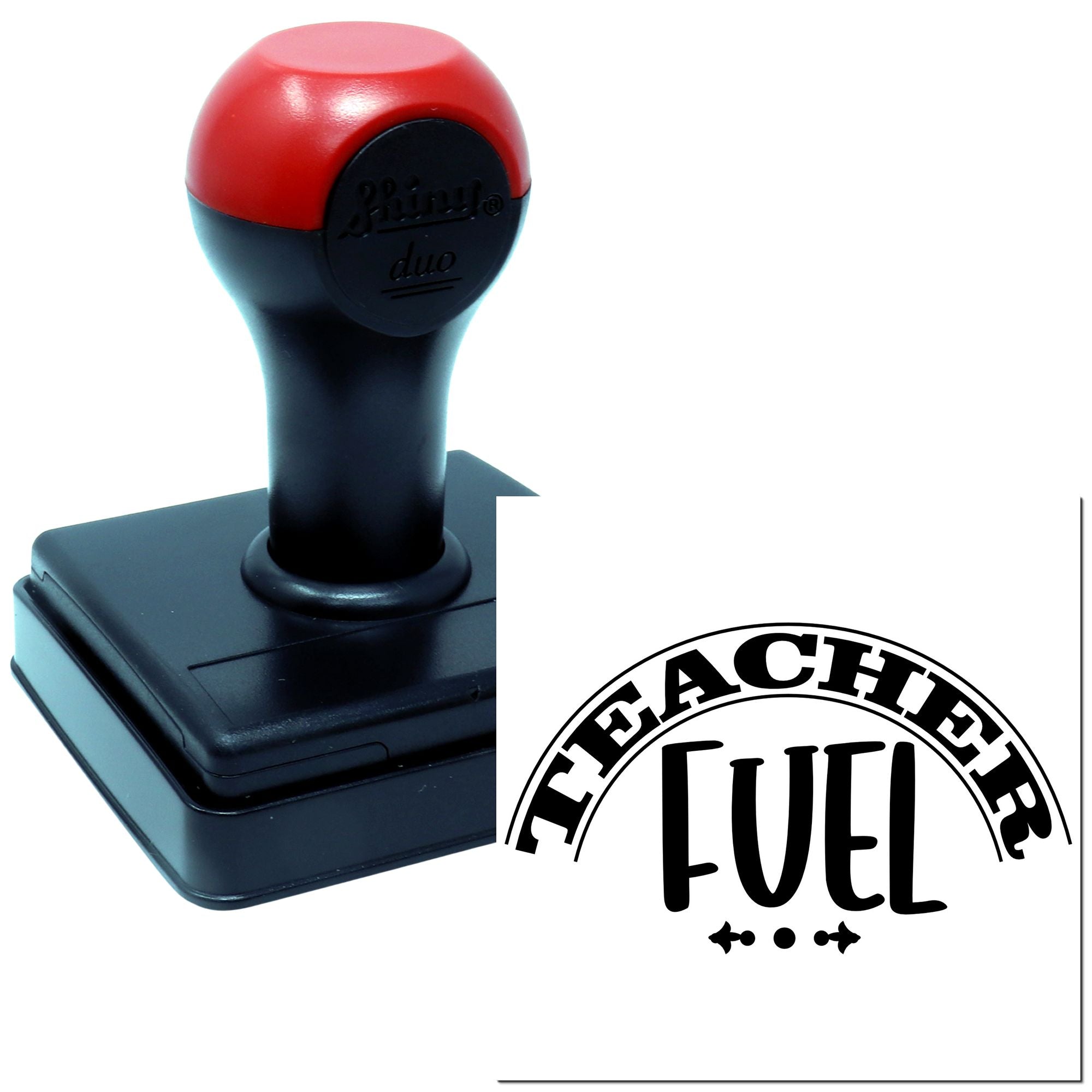 Duo Teacher Coffee Fuel For Teaching Hand Stamp