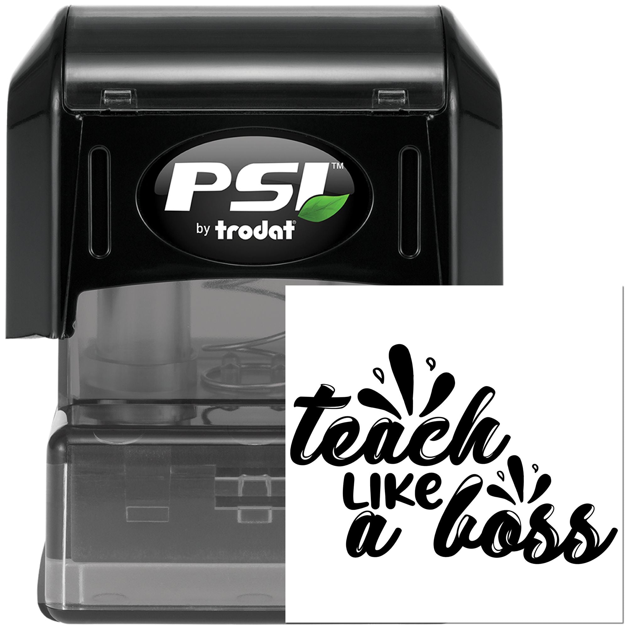 Pre-Inked Teach Like Boss Scrapbook Stamp