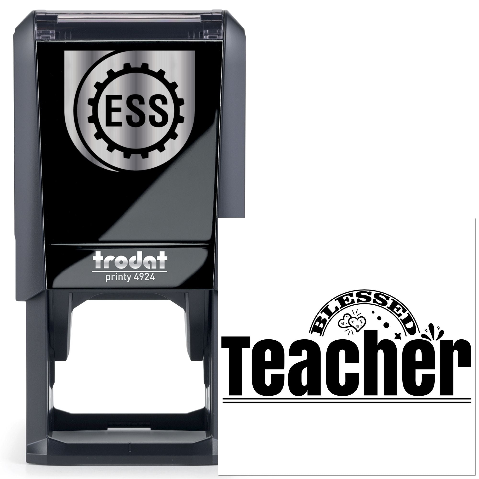 Self-Inking Blessed Teacher Paper Craft Stamp