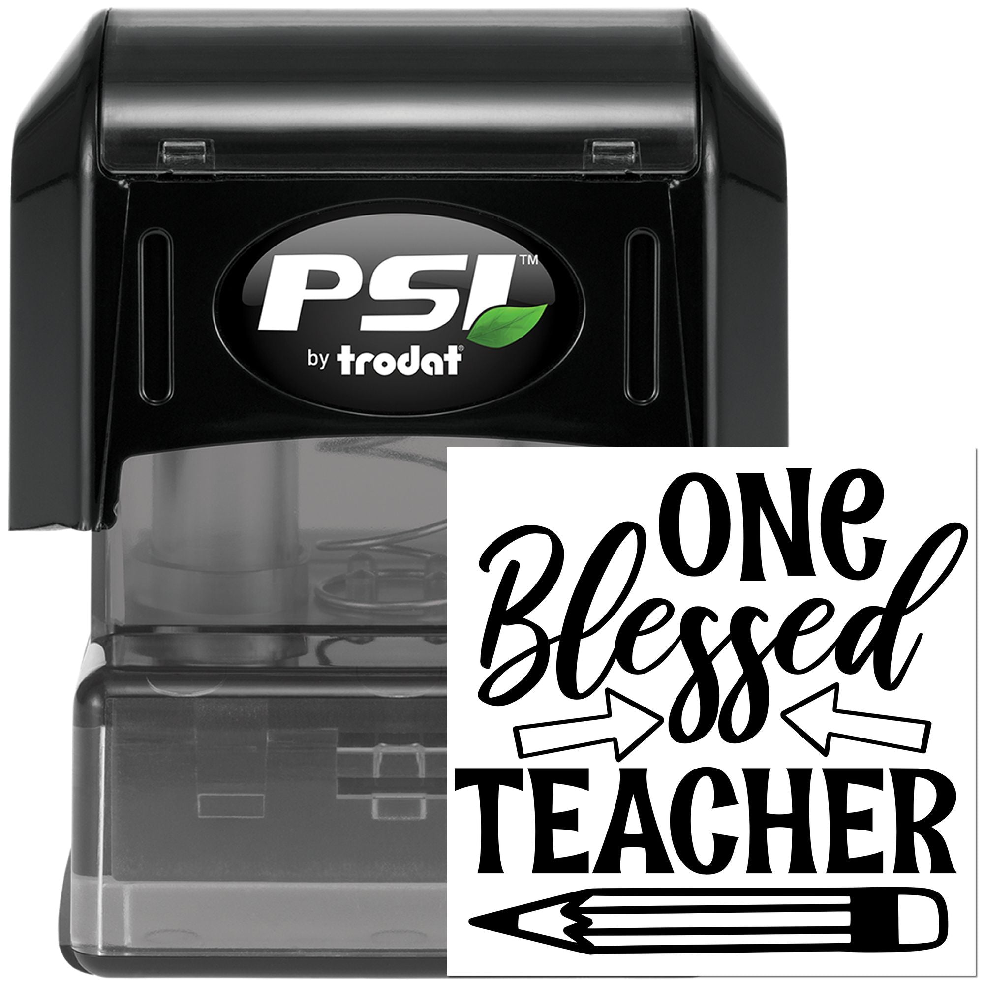 Pre-Inked One Blessed Teacher Card Making Stamp