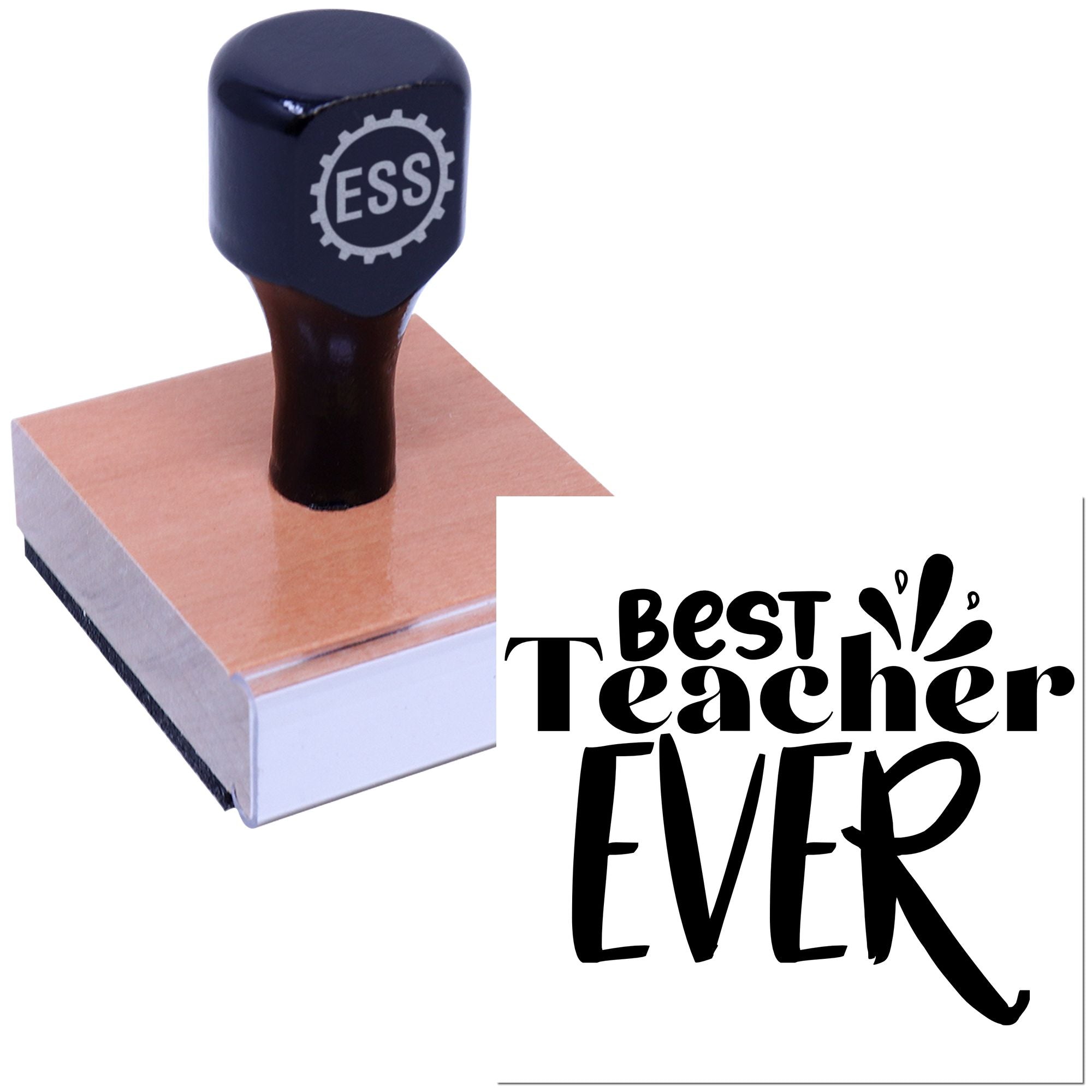 Greatest Teacher Tribute Paper Craft Rubber Stamp