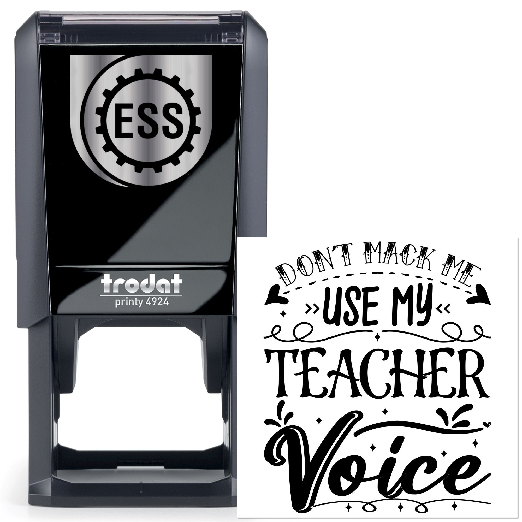 Self-Inking Teacher Voice Paper Goods Stamp