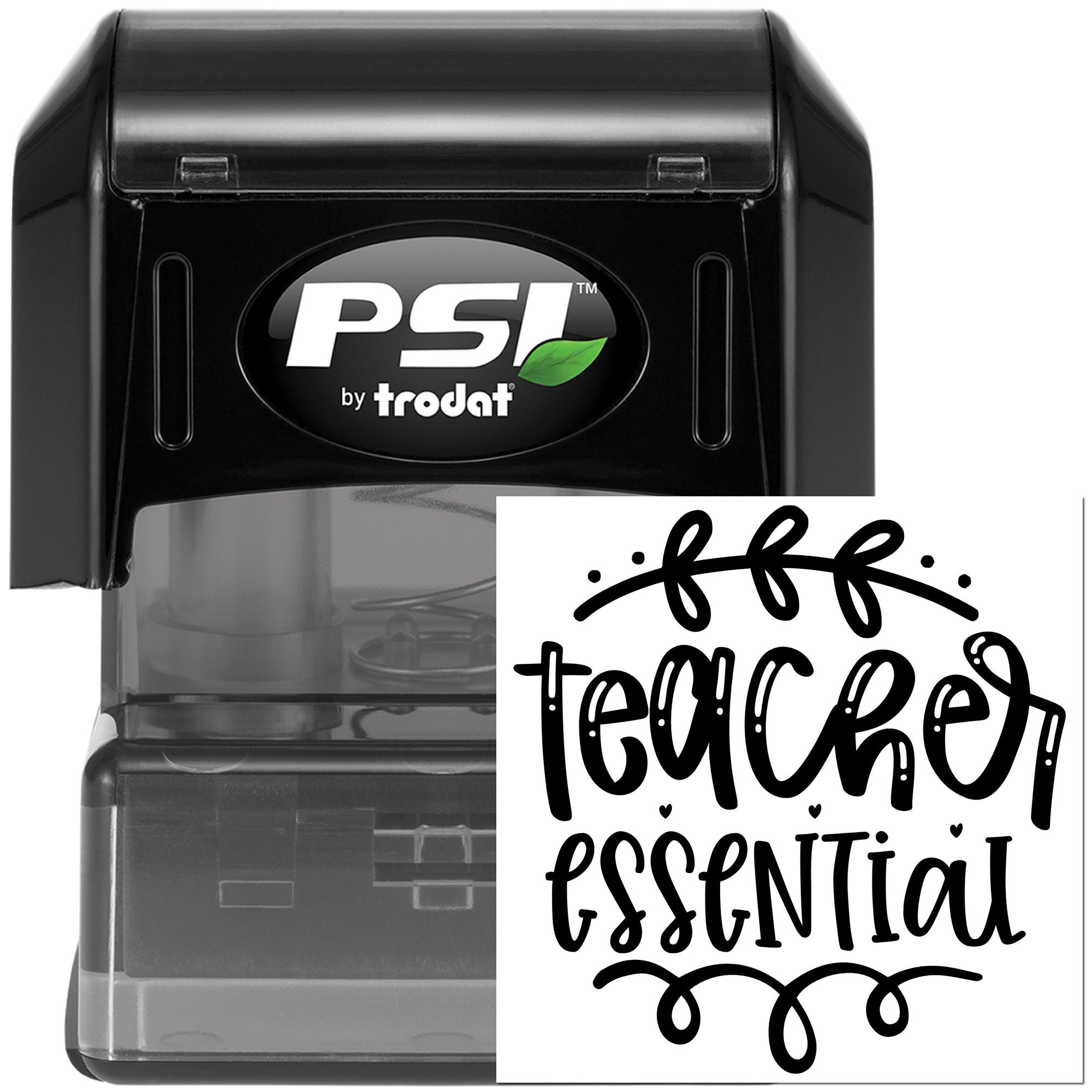 Pre-Inked Essential Teacher Design Greeting Card Stamp