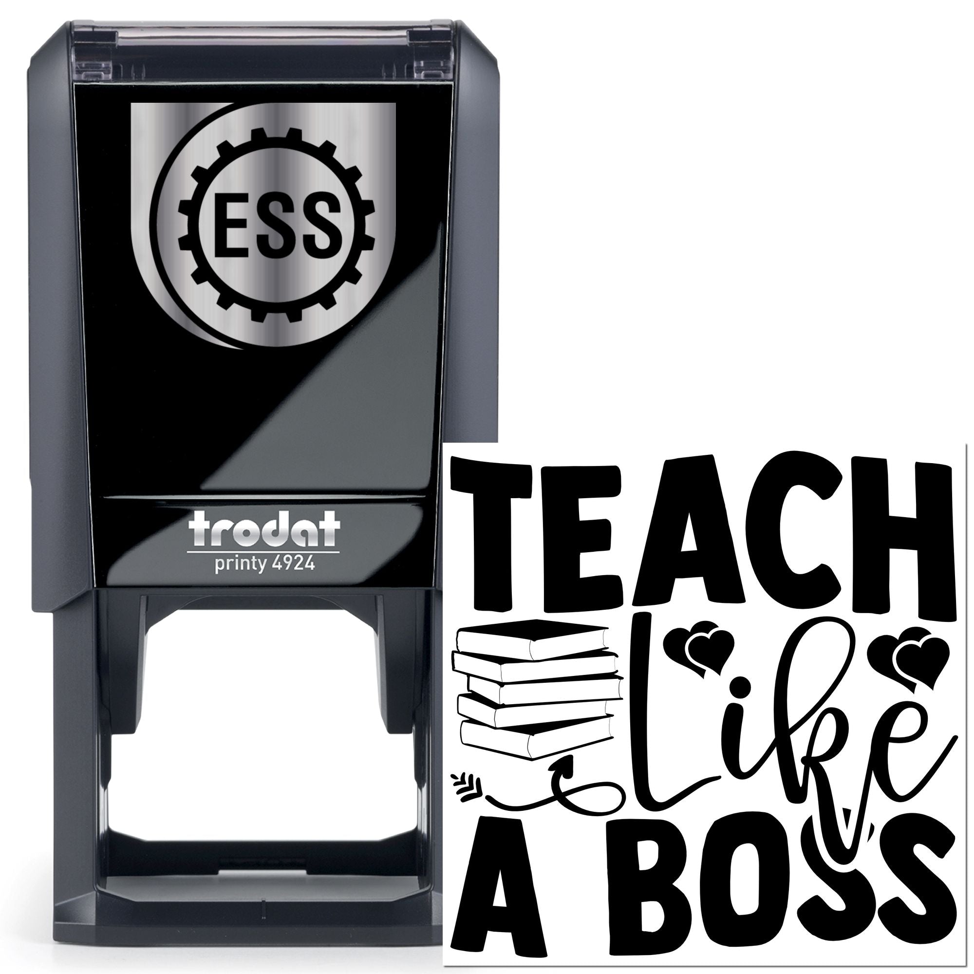 Self-Inking Boss Teacher Tag Stamp