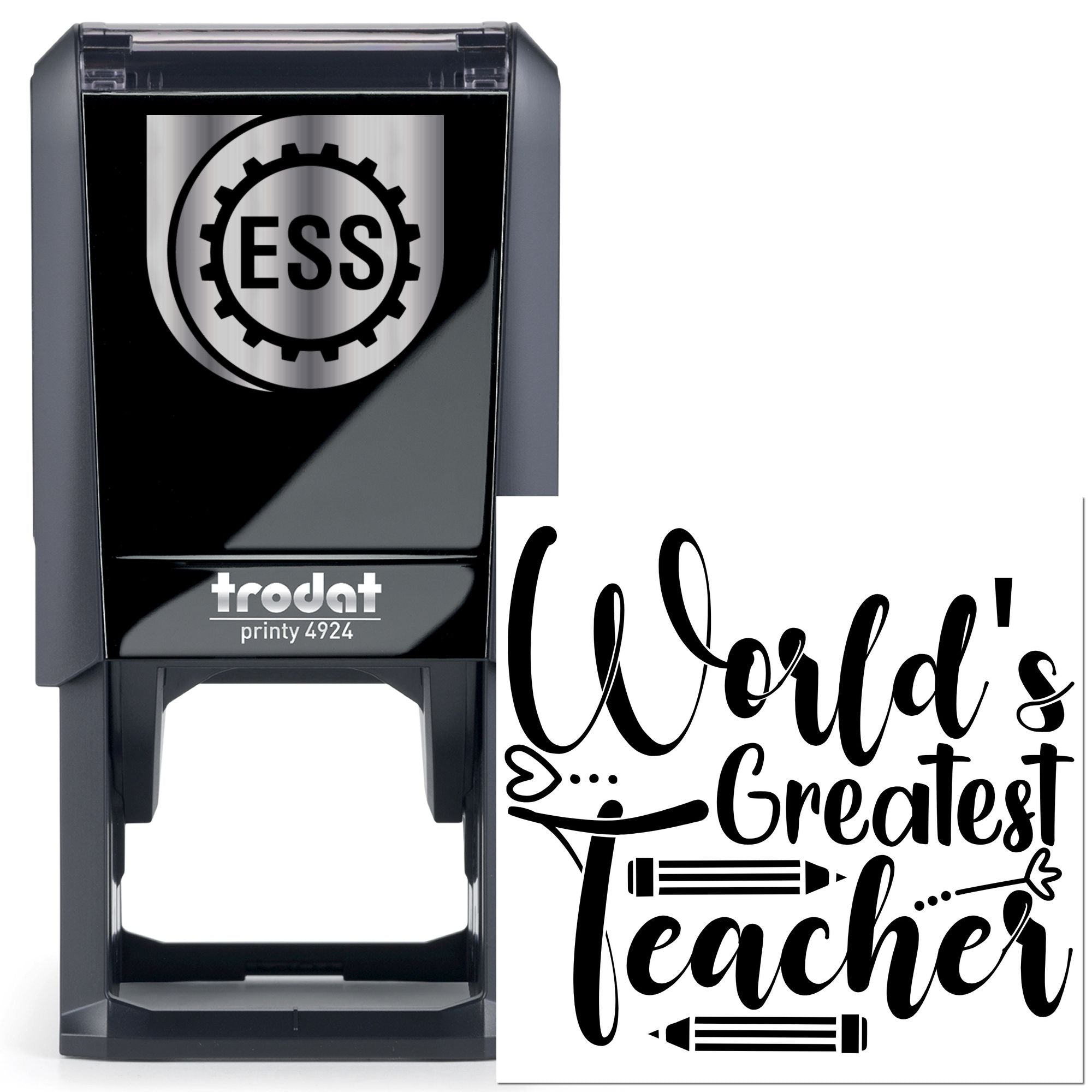 Self-Inking Great Teacher Party Favor Stamp