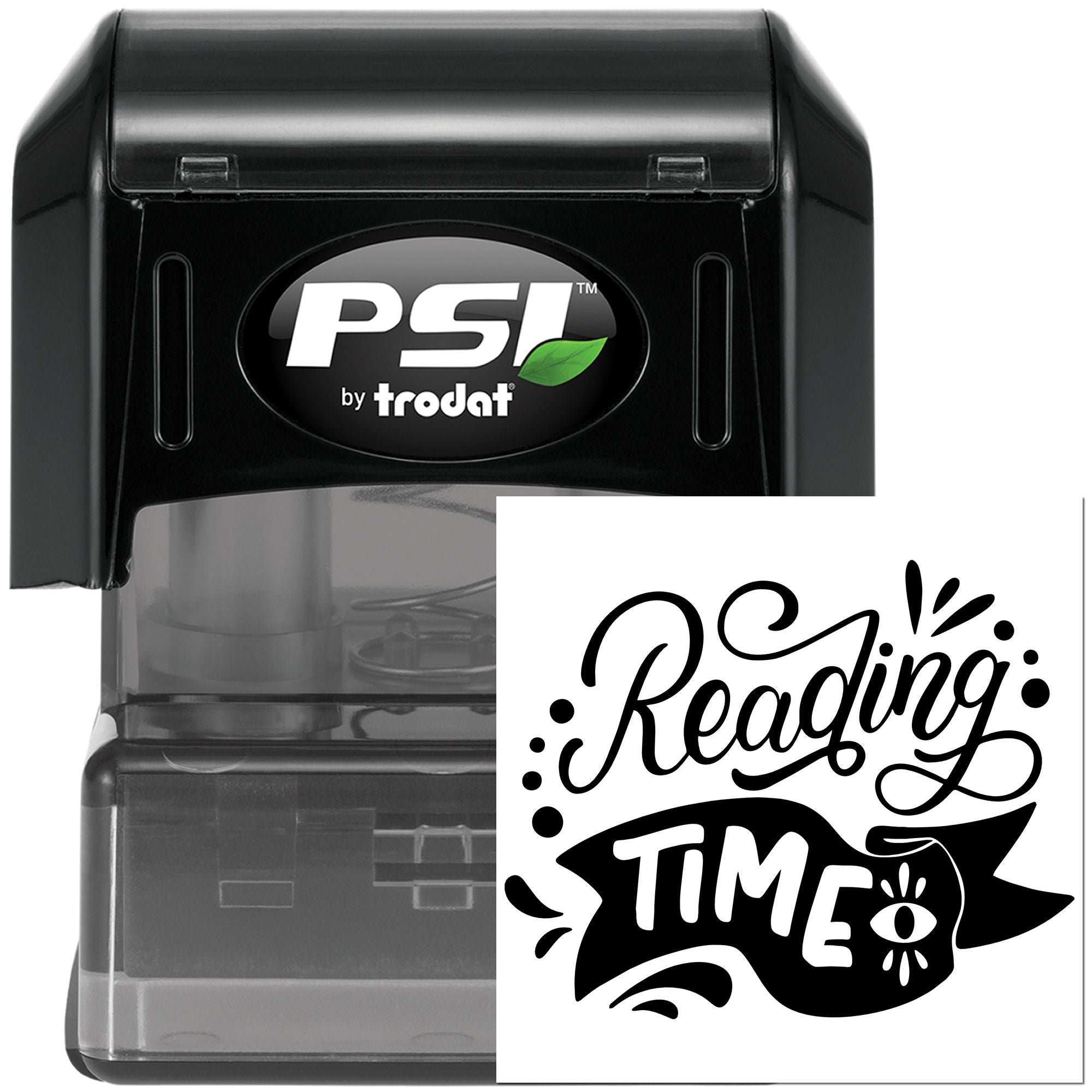 Pre-Inked Reading Time Logo Crafting Stamp