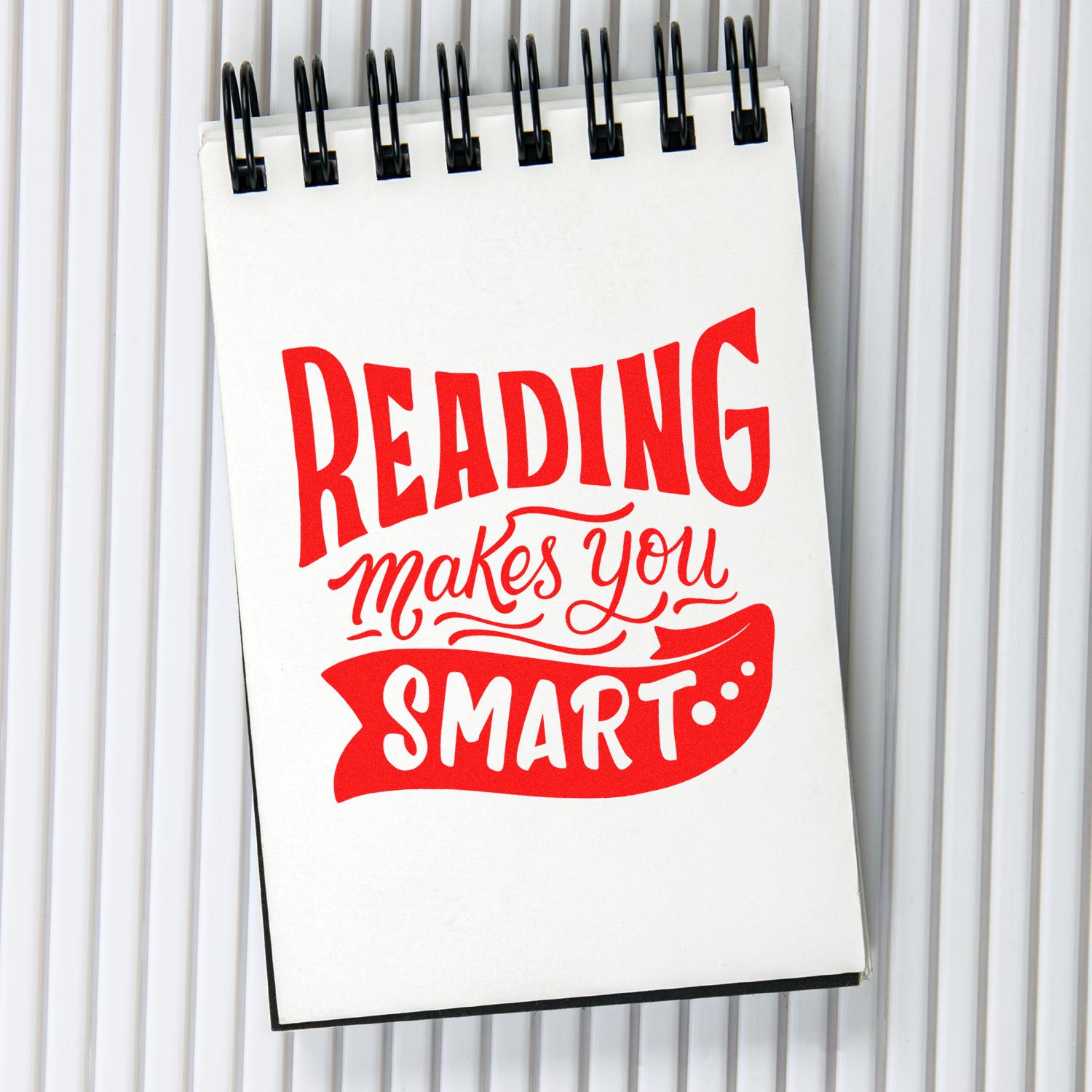 Duo Stylish Reading Makes You Smart Hand Stamp