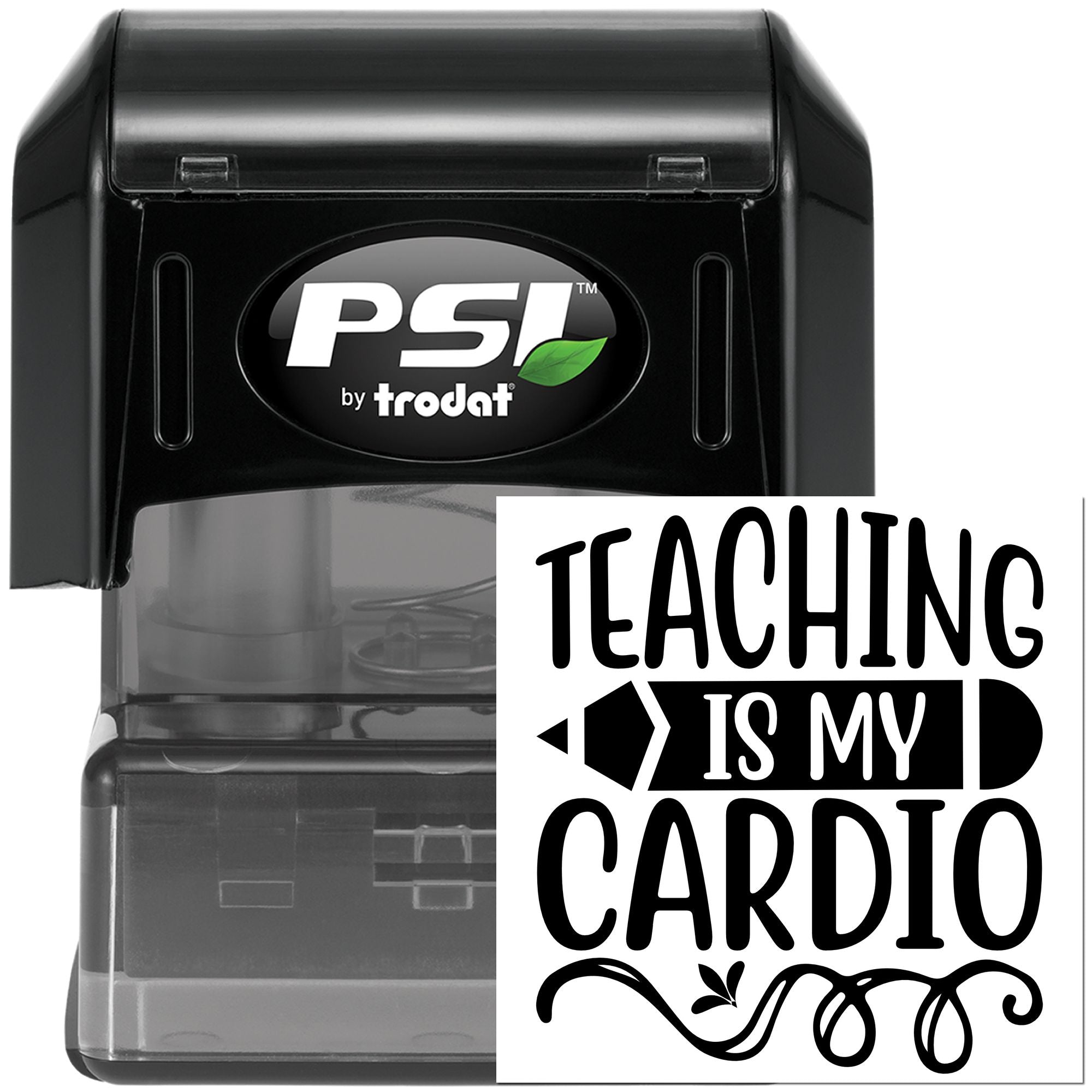 Pre-Inked Teaching Is Cardio Handcraft Stamp