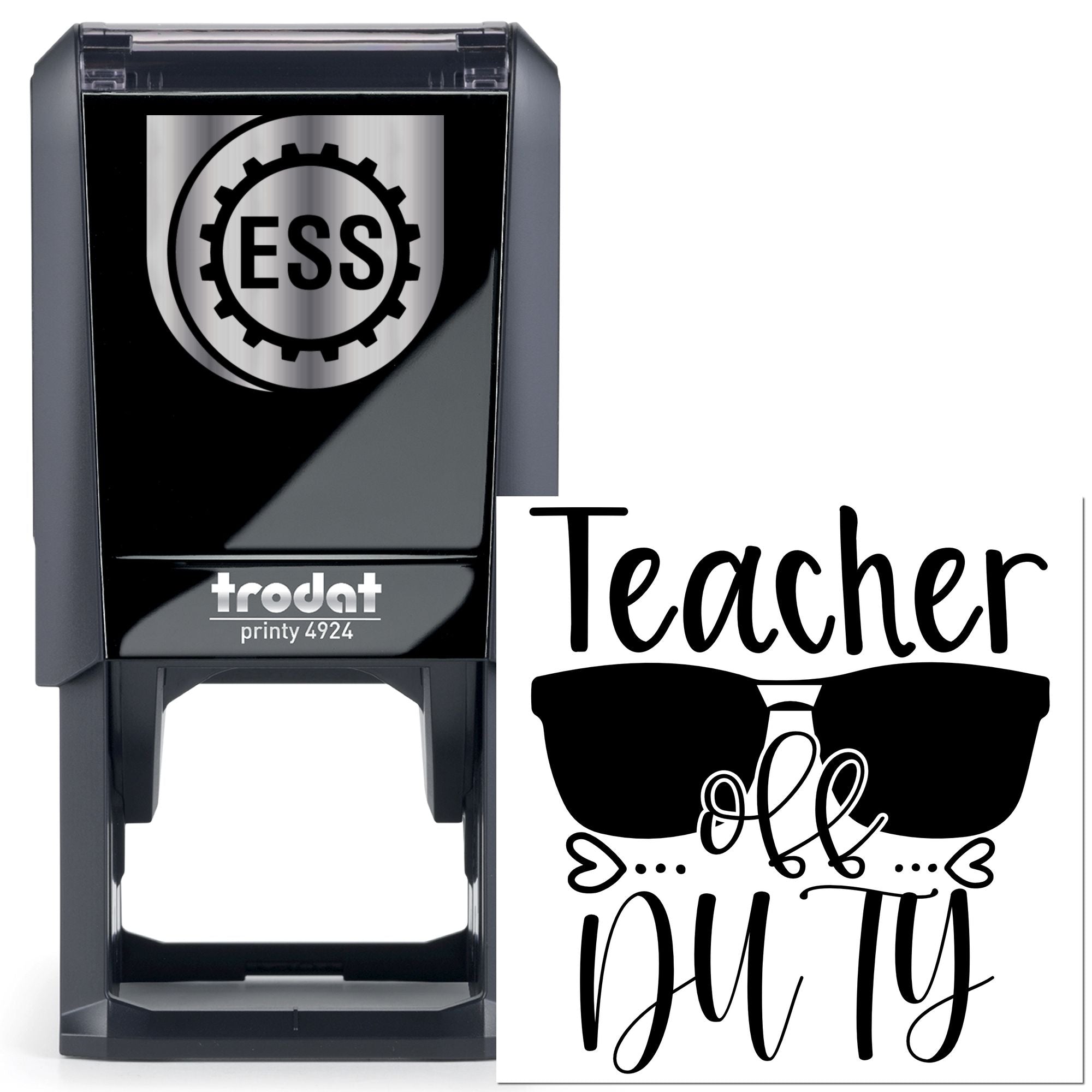 Self-Inking Off Duty Greeting Card Stamp