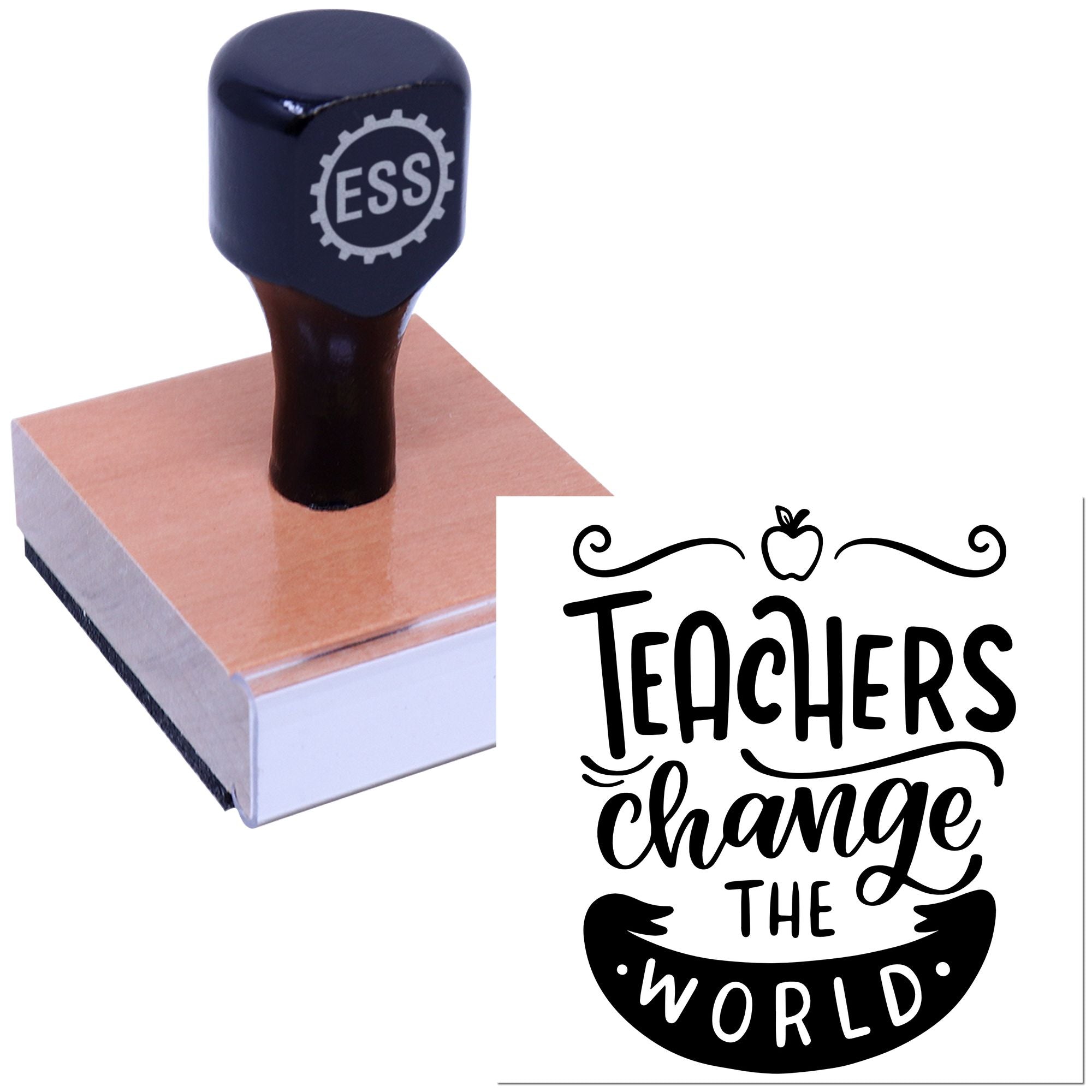 Inspiring Classroom Typography Postcard Rubber Stamp