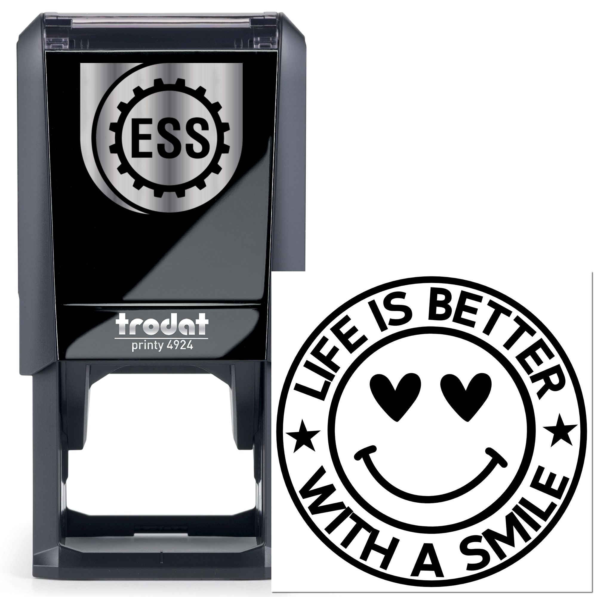 Self-Inking Smile Badge Place Card Stamp
