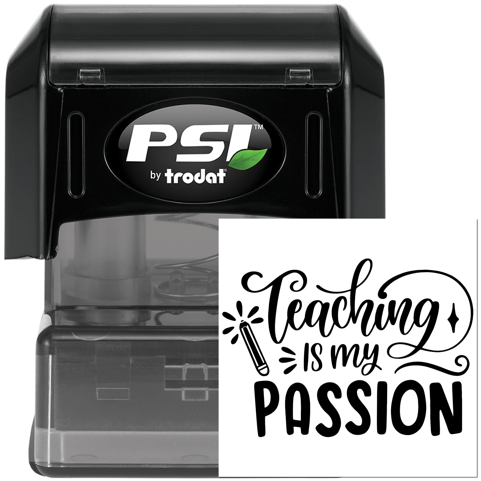 Pre-Inked Passion For Teaching Paper Craft Stamp