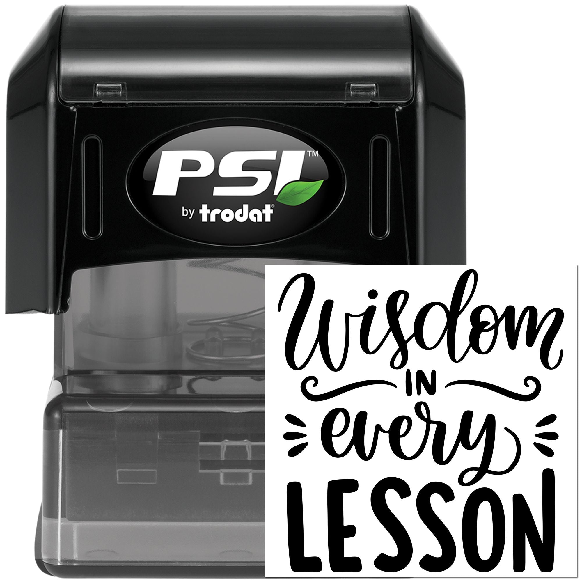 Pre-Inked Wisdom In Lessons Paper Craft Stamp