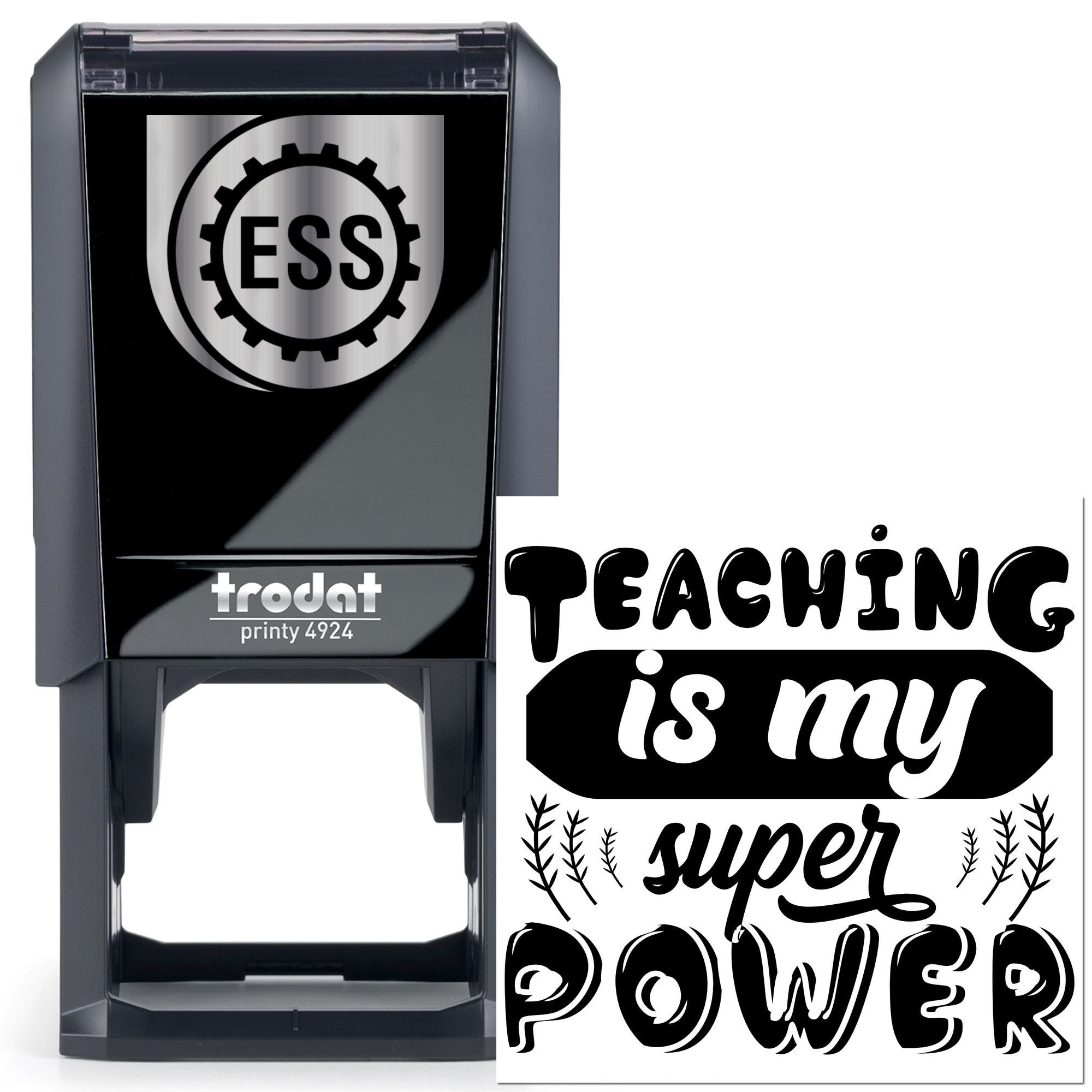 Self-Inking Teaching Power Greeting Card Stamp