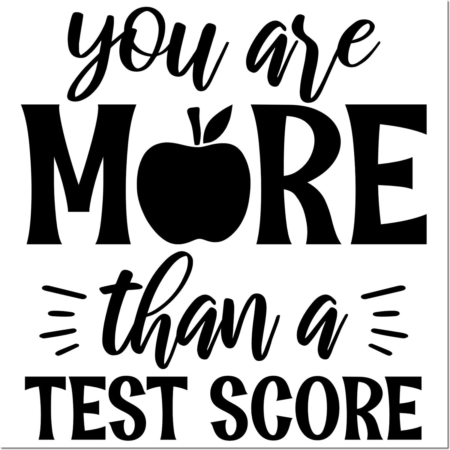 Beyond The Score Postcard Rubber Stamp