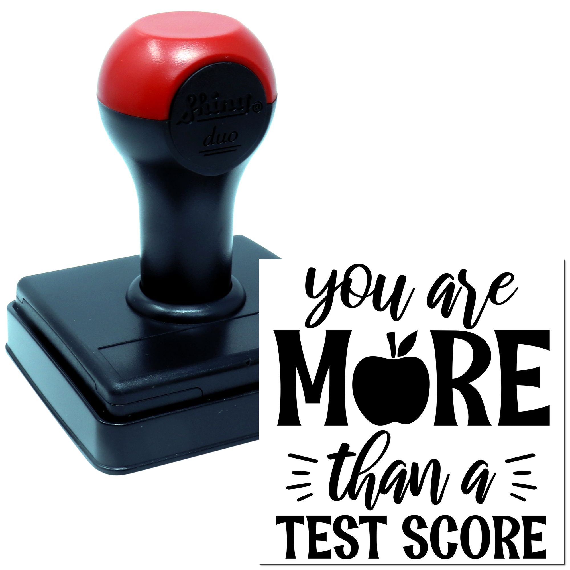 Duo More Than A Test Score Hand Stamp