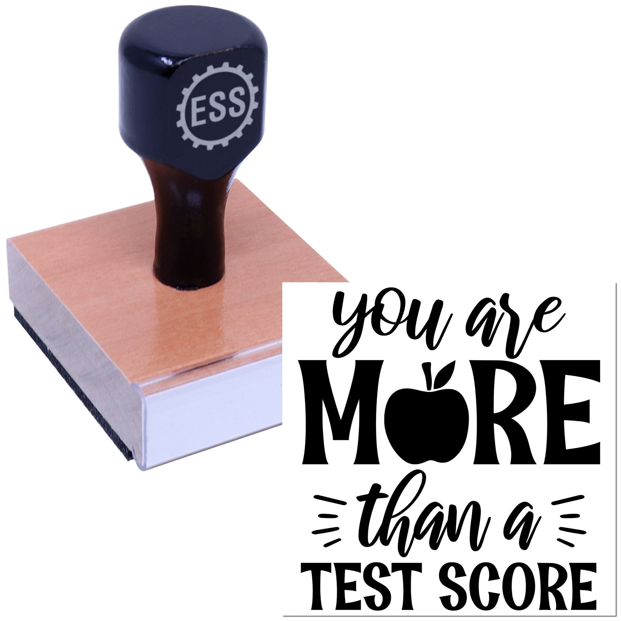 Beyond The Score Postcard Rubber Stamp